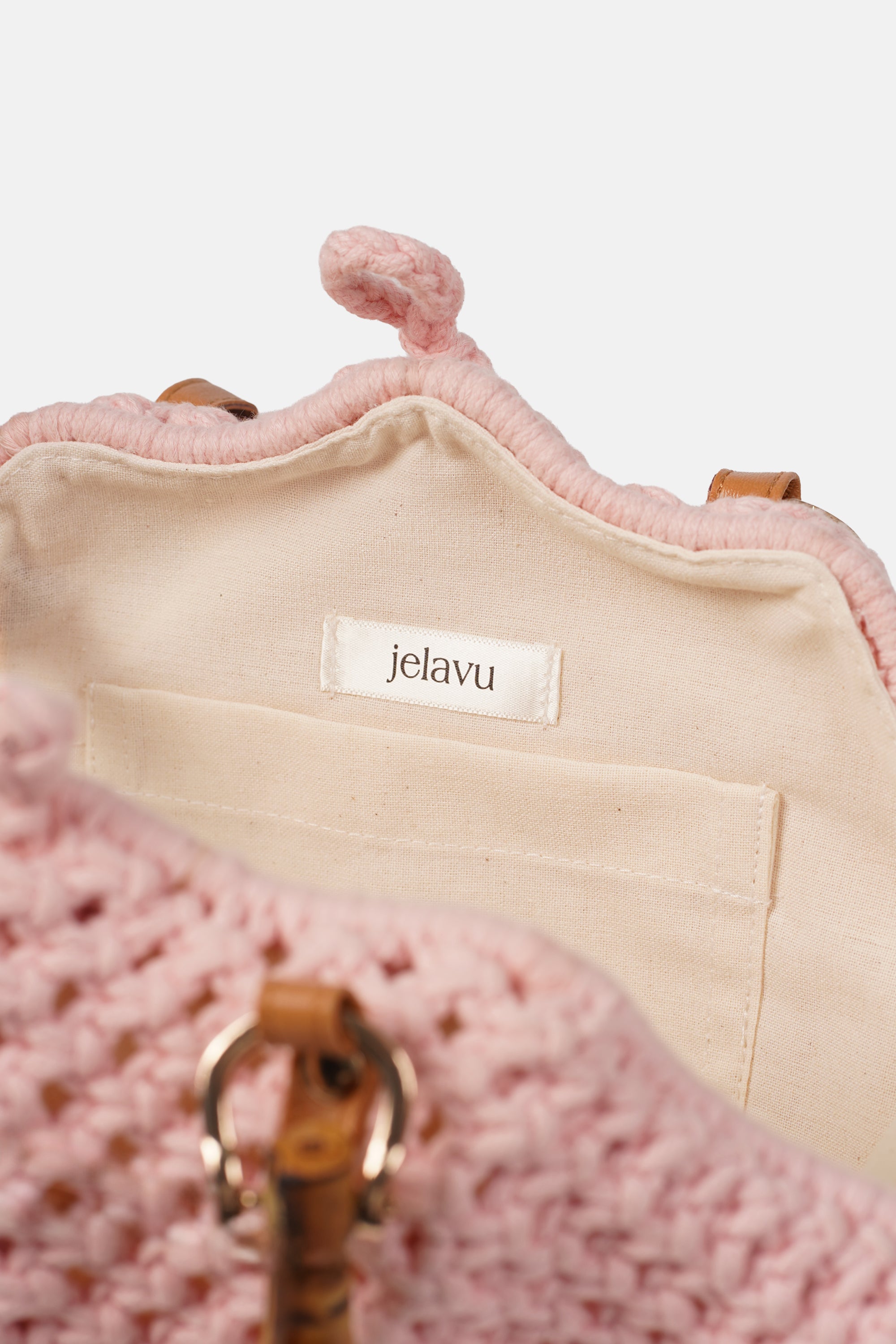 Jelavu - Venus Pink Crochette Shell Bag