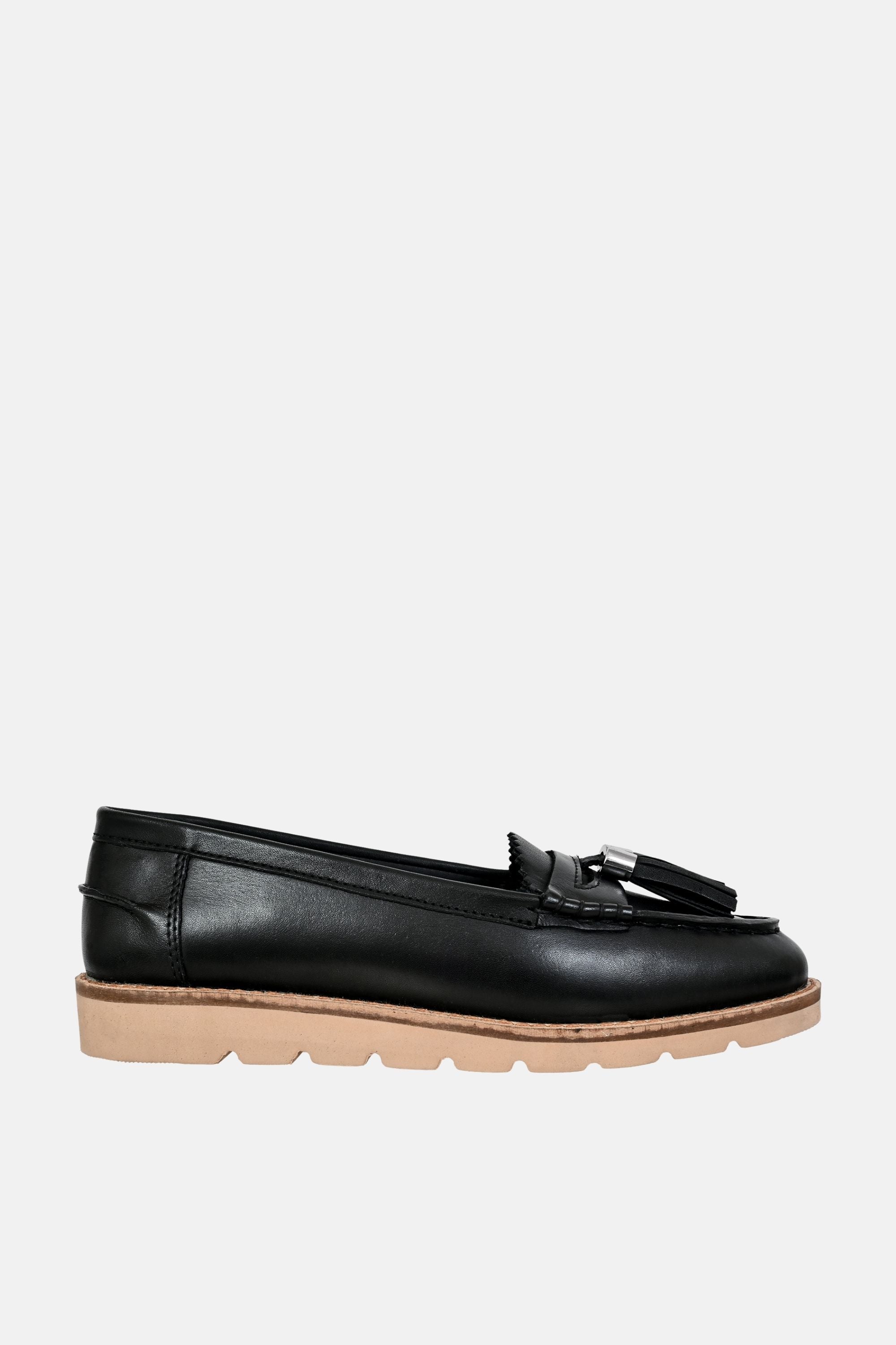 Jelavu Luna Black Leather Loafers