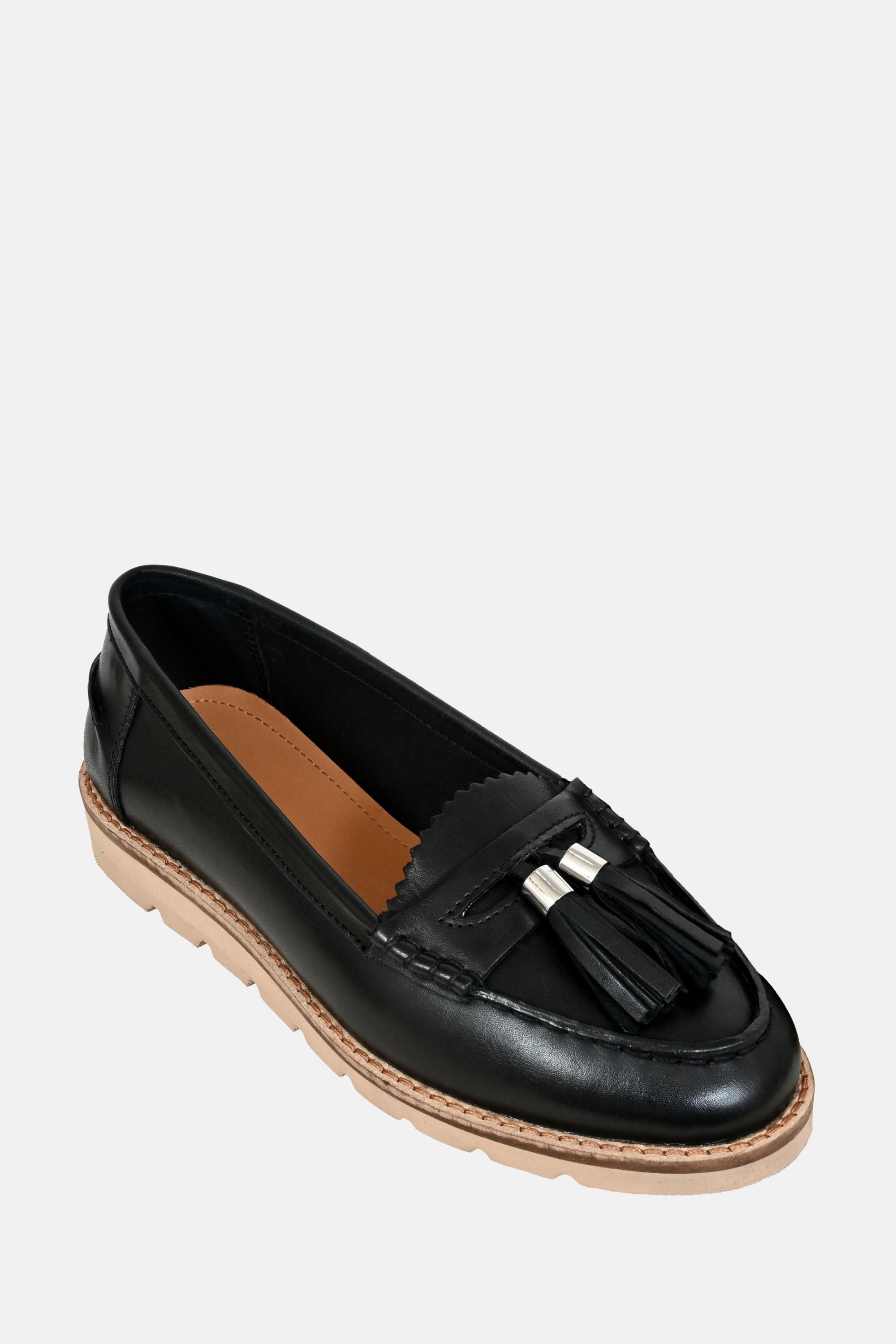 Jelavu Luna Black Leather Loafers