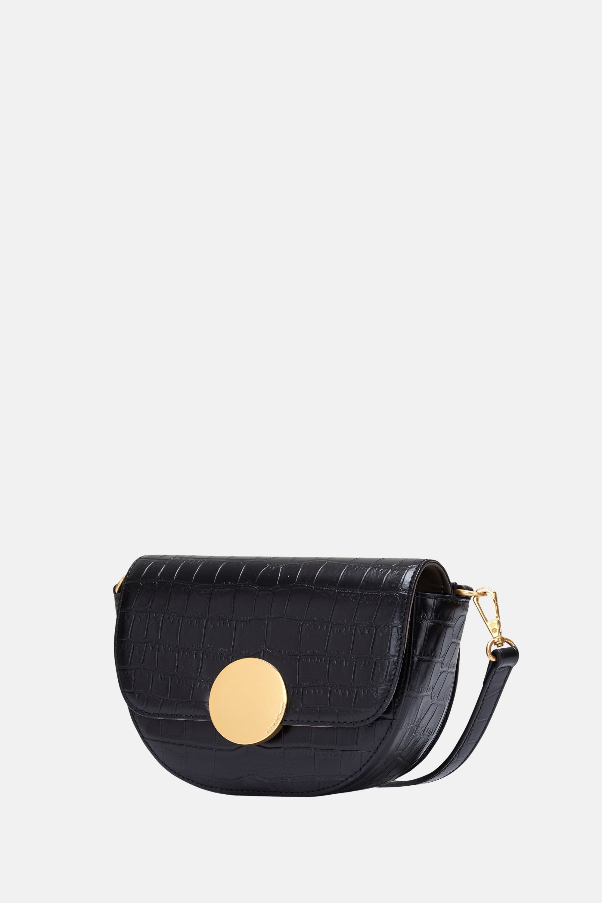 Oryany - Lottie Croco Crossbody Small Handbags - Black / One size
