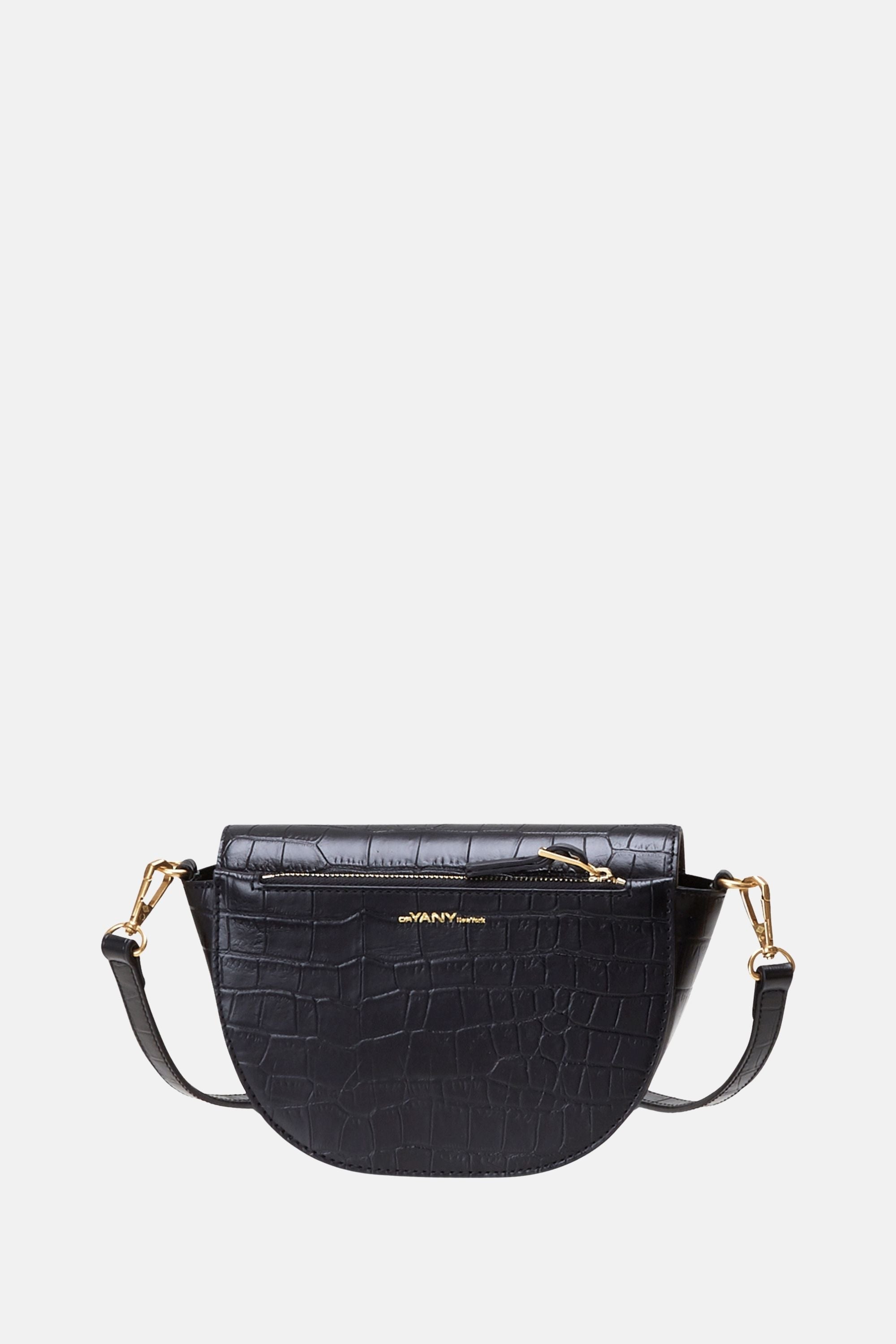 Oryany - Lottie Croco Crossbody Small Handbags - Black / One size
