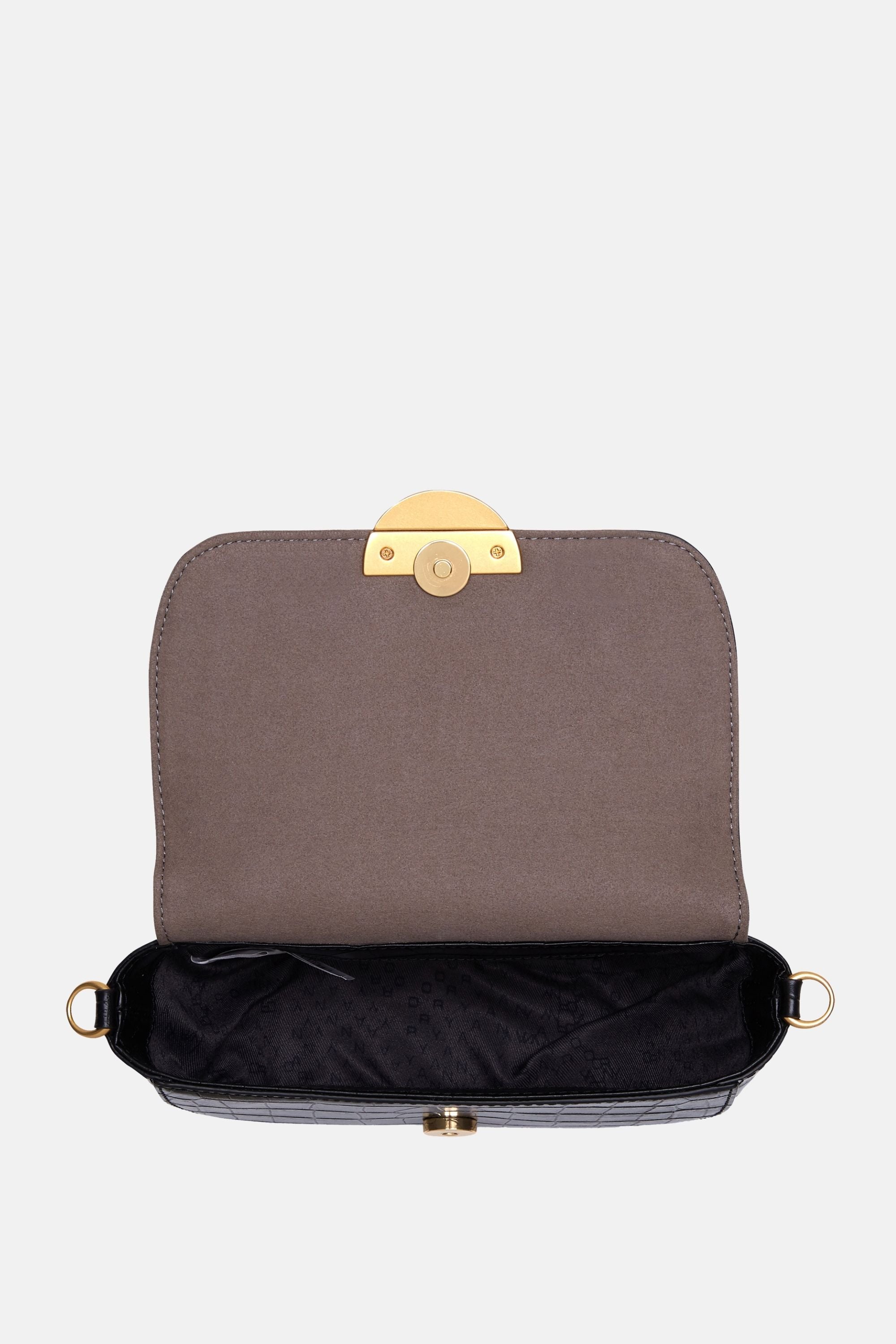 Oryany - Lottie Croco Crossbody Small Handbags - Black / One size