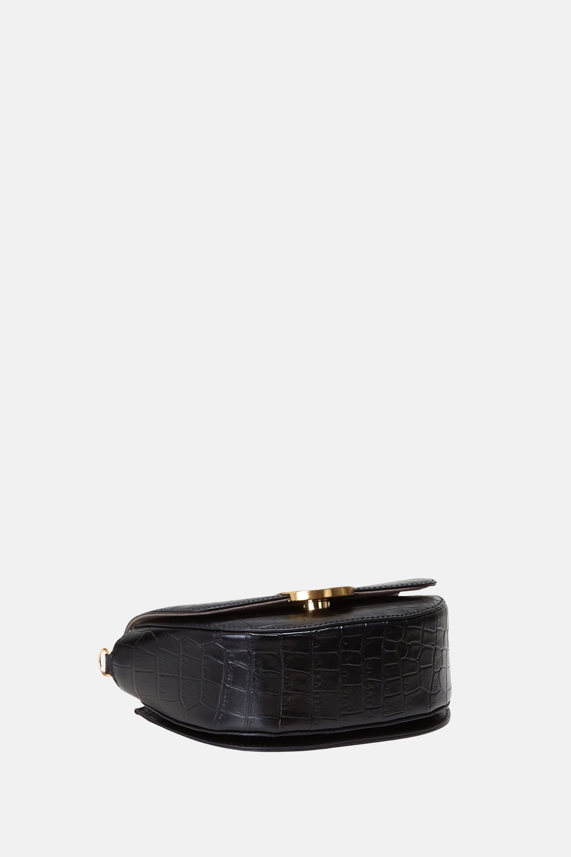 Oryany - Lottie Croco Crossbody Small Handbags - Black / One size