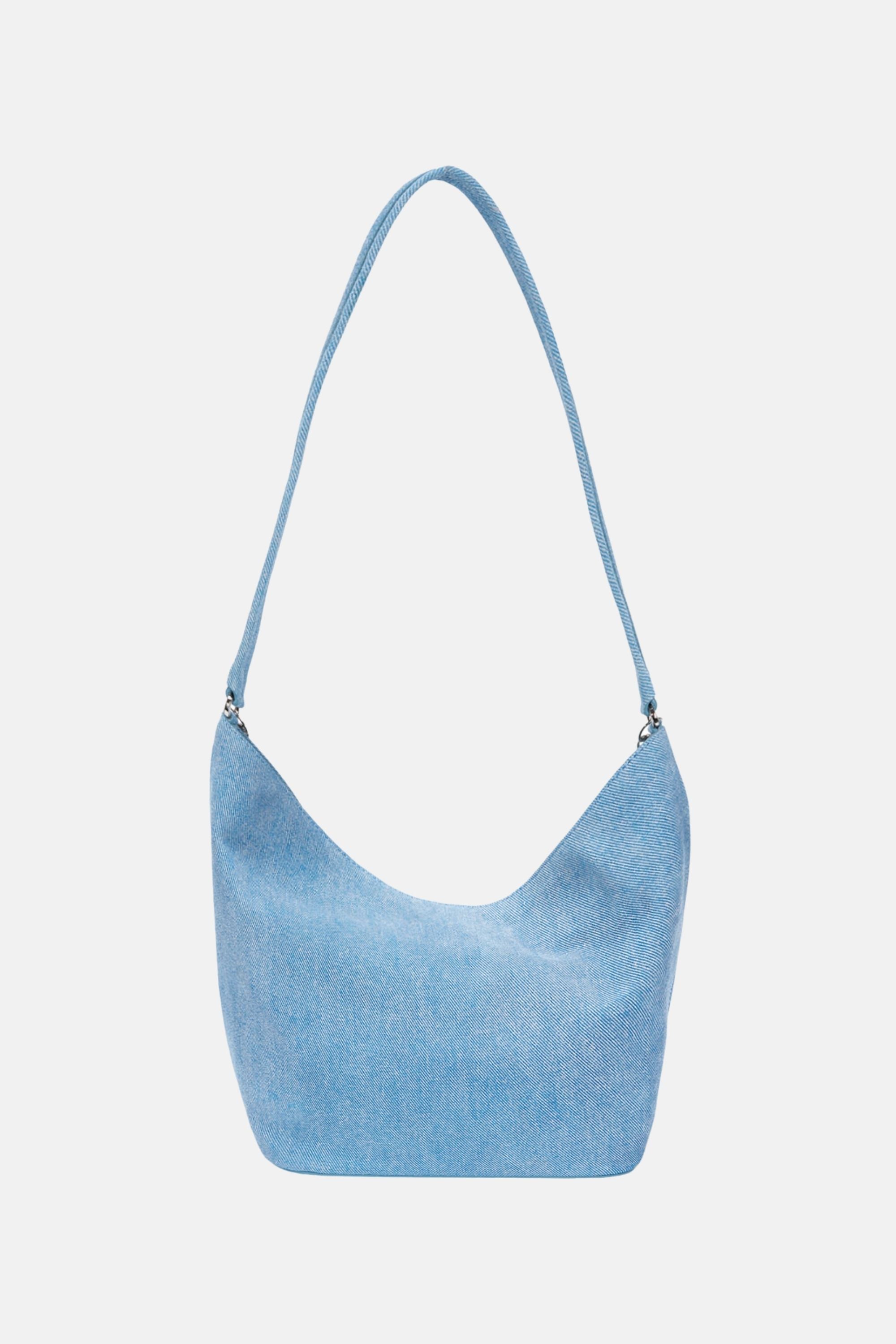Ball Chain Bucket Bag - Denim Blue / One size