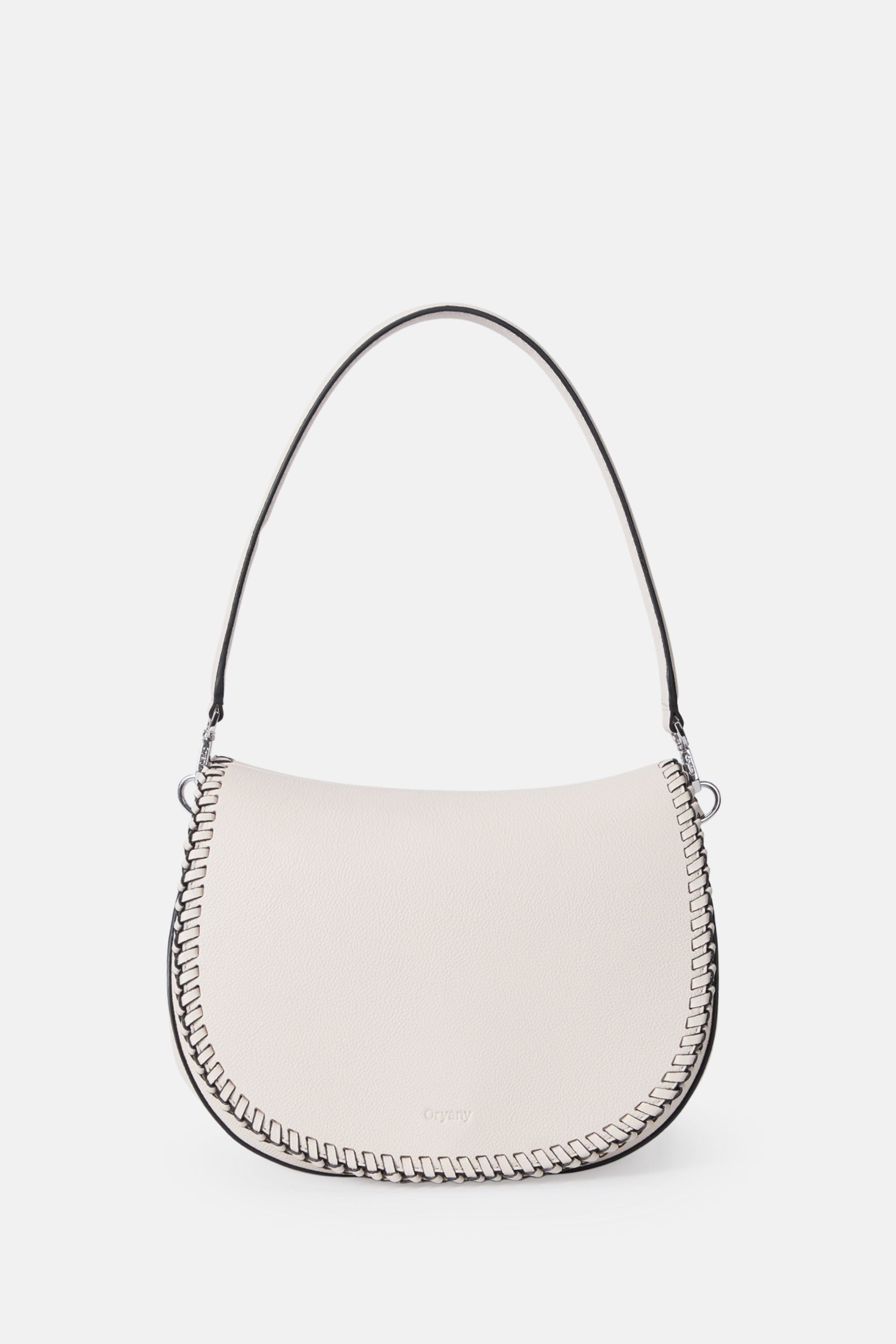 Sample Product - Oryany - Bentley Saddle Bag Medium - Vanilla Cream Leather