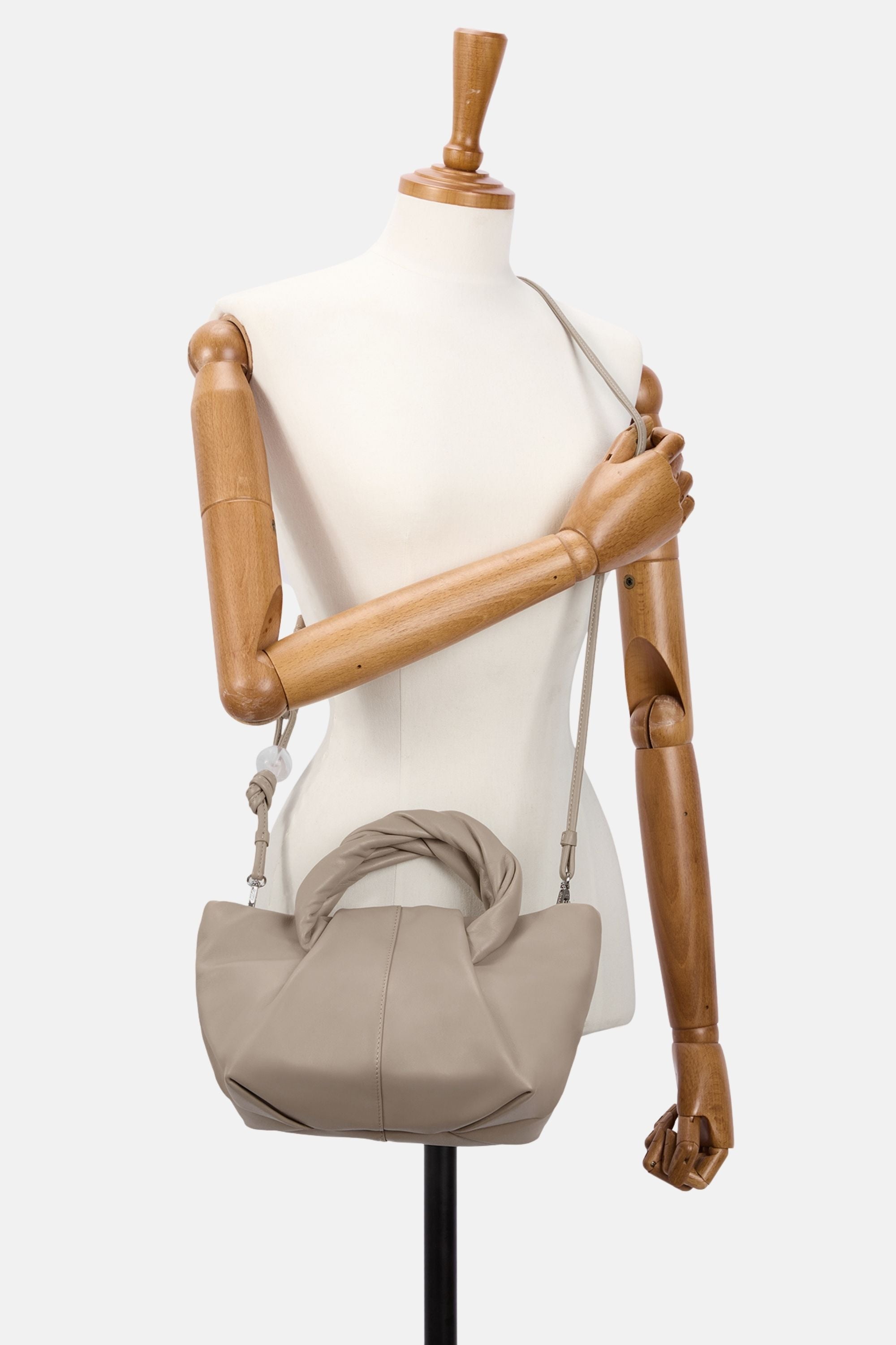 Oryany - Cozy Satchel Medium Crossbody Handbags - Taupe