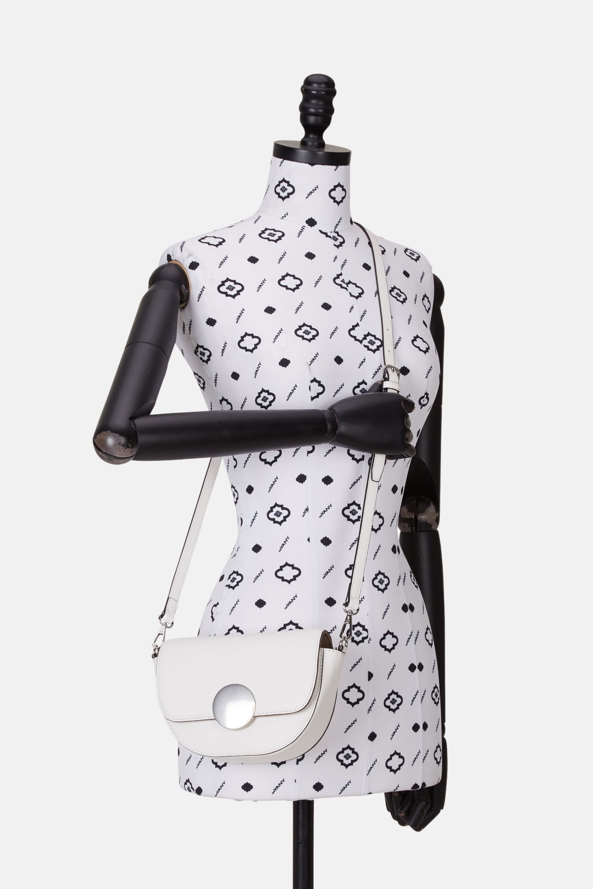 Oryany - Lottie Saddle Crossbody Small Handbags - Cloud / One size