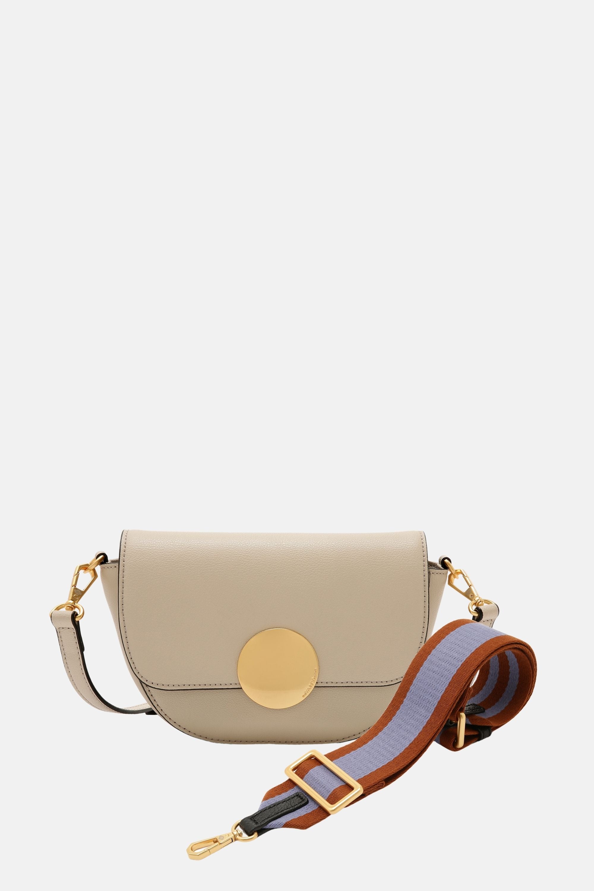 Oryany - Lottie Saddle Crossbody Small Handbags - Cream / One size