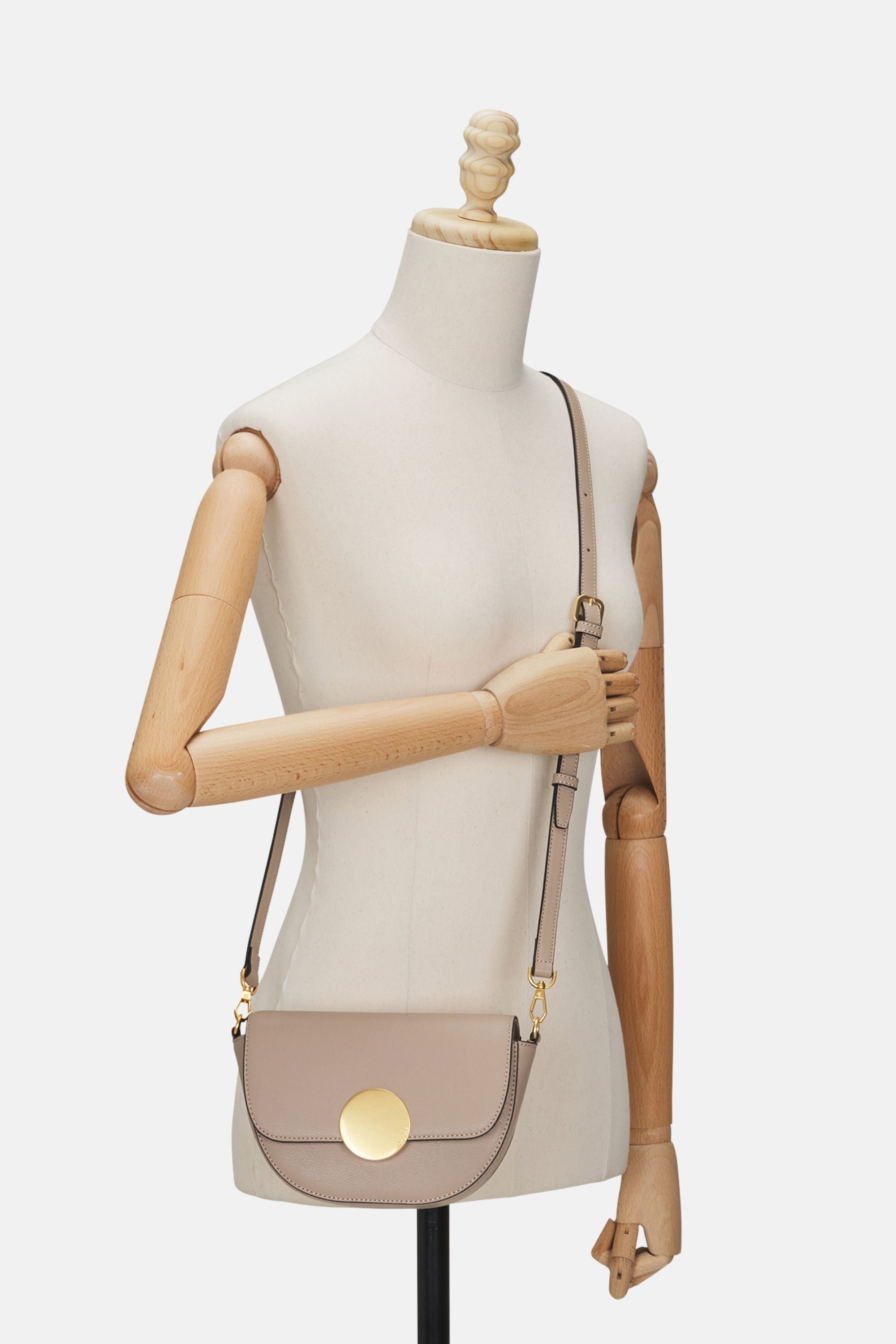 Oryany - Lottie Saddle Crossbody Small Handbags - Cream / One size