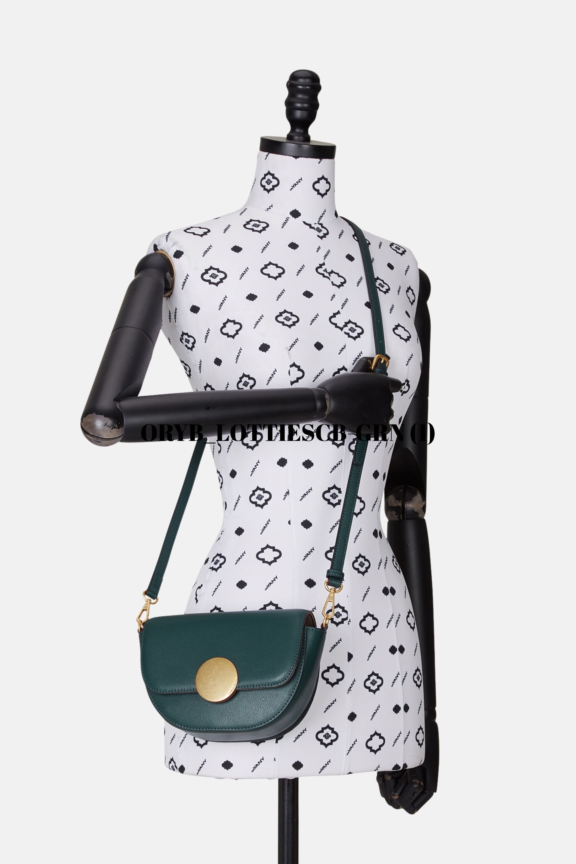 Oryany - Lottie Saddle Crossbody Small Handbags - Green / One size