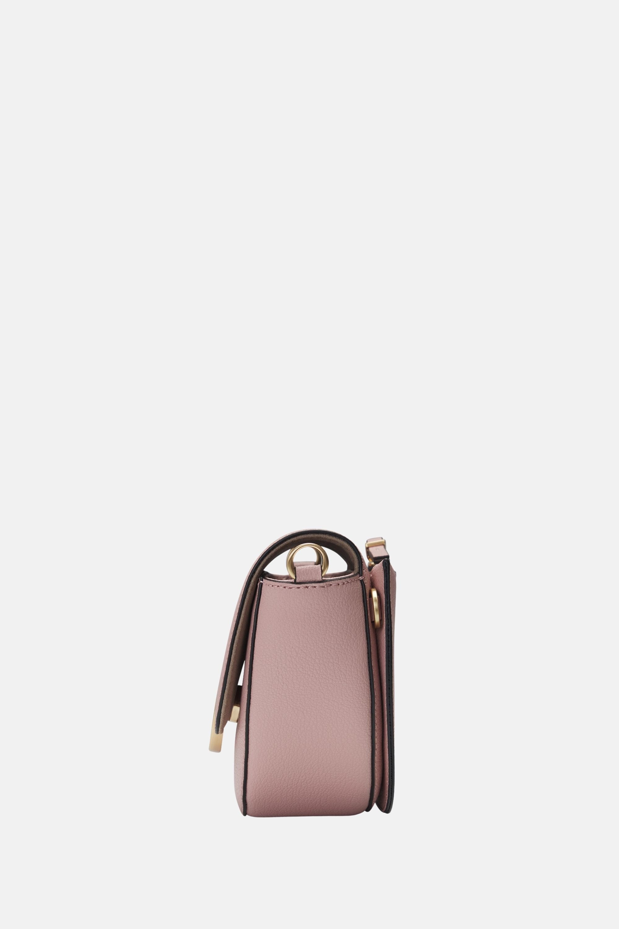 Oryany - Lottie Saddle Crossbody Small Handbags - Vintage Pink Leather