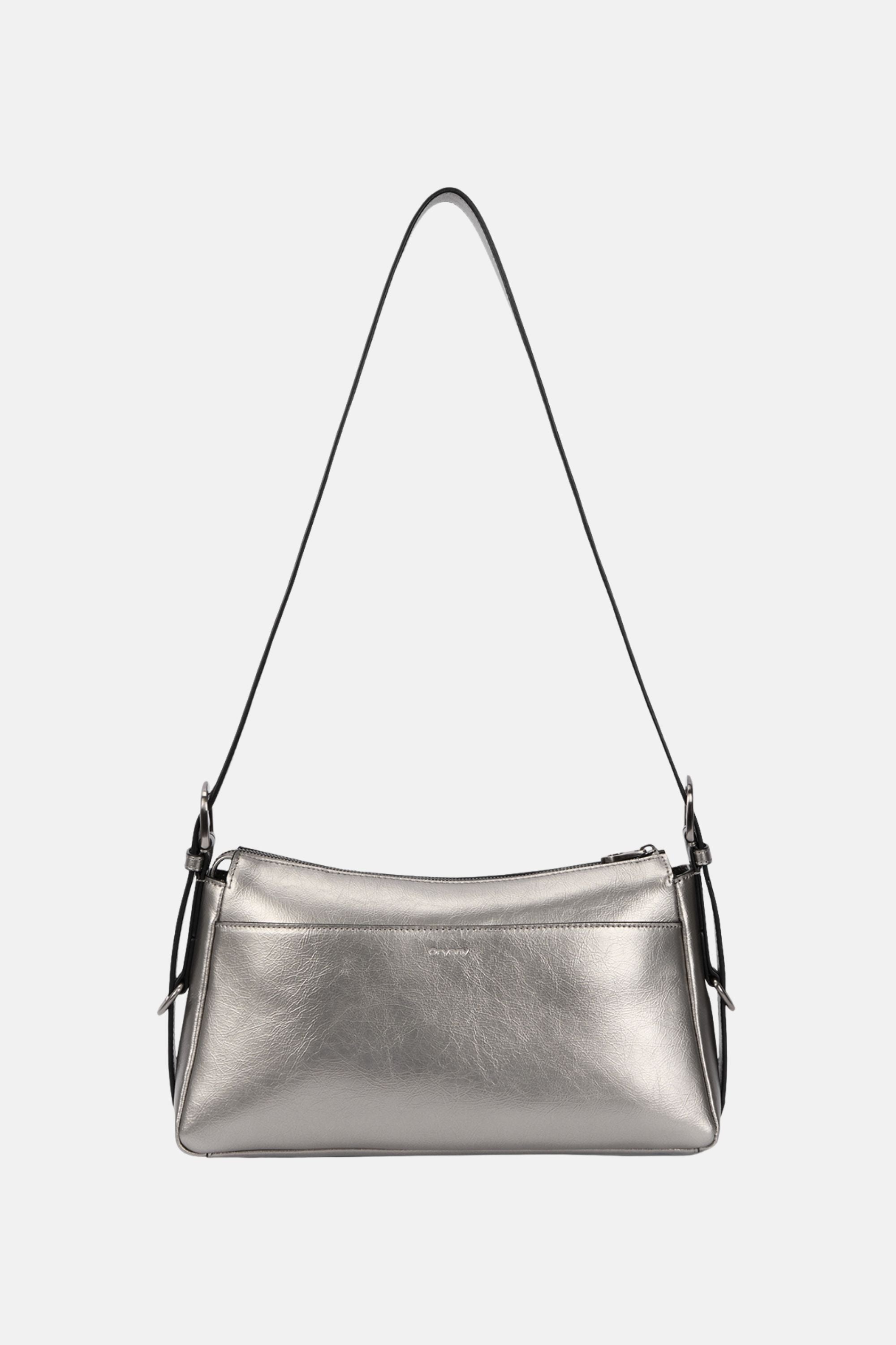 Oryany - Moto Shoulder Medium Should Bag Handbags - Pewter / One size