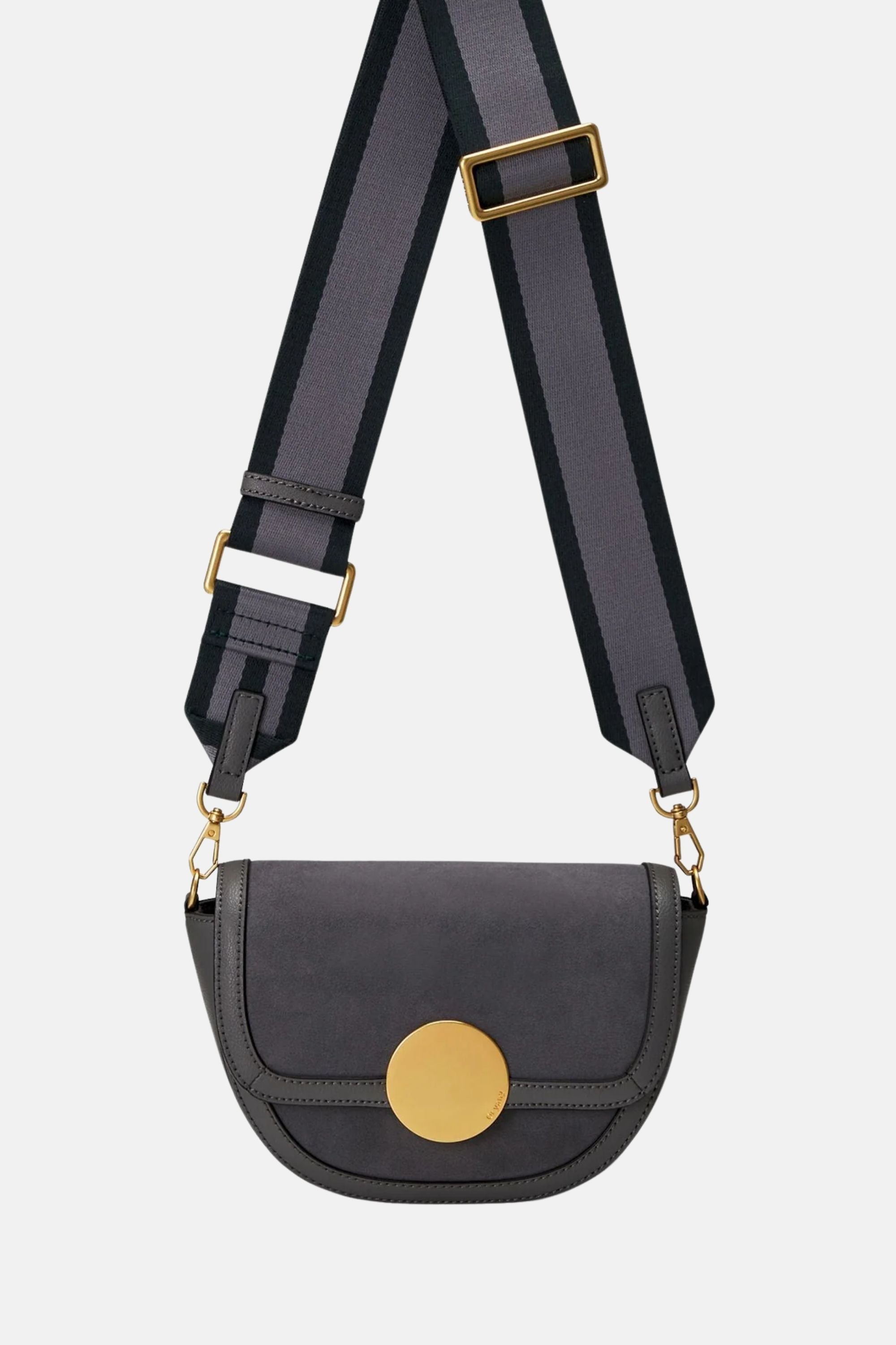 Oryany Lottie Suede - Small Crossbody - Cool Grey / One size