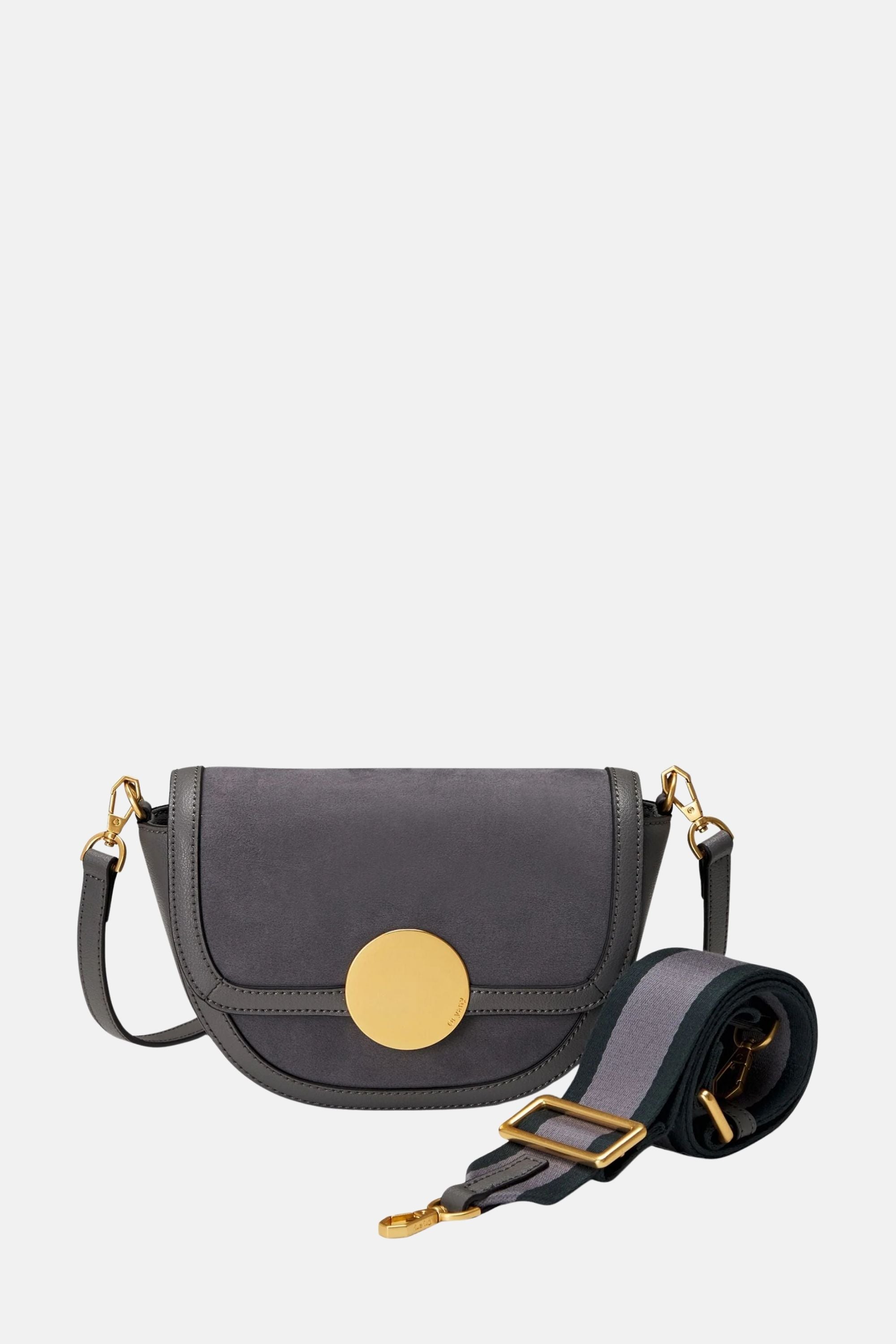 Oryany Lottie Suede - Small Crossbody - Cool Grey / One size