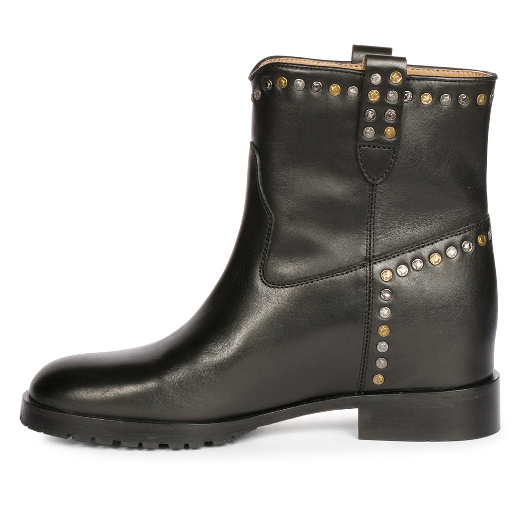 Future Brands Group | Noemi Black Leather Ankle Boots