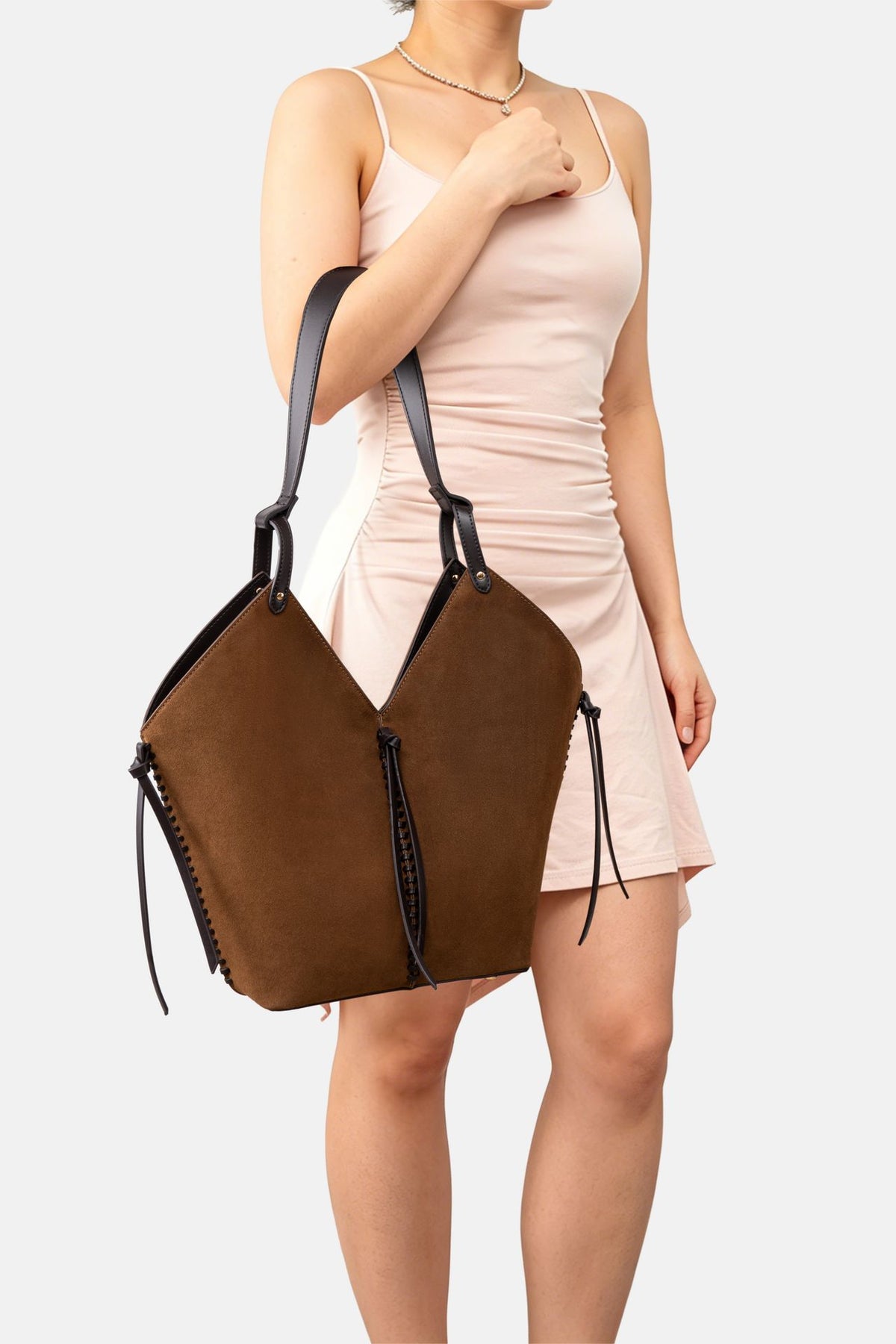 Jelavu - Sedona Suede Chestnut Tote Bag