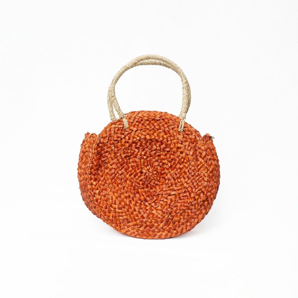 Marisol Raffia Bag- Orange- Future Brands Group