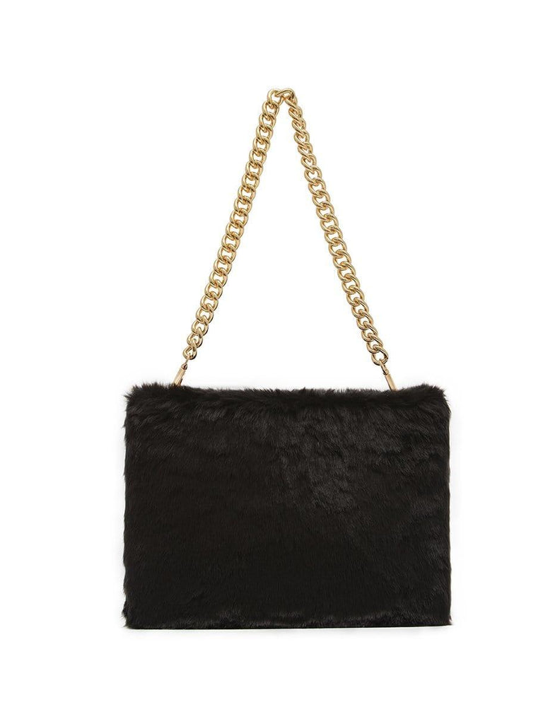 Katrina Szish x JELAVU Handbag Black Fur The Pillow Talk bag