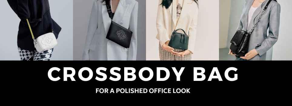 Five ways to wear a crossbody bag for a polished office look - Future Brands Group