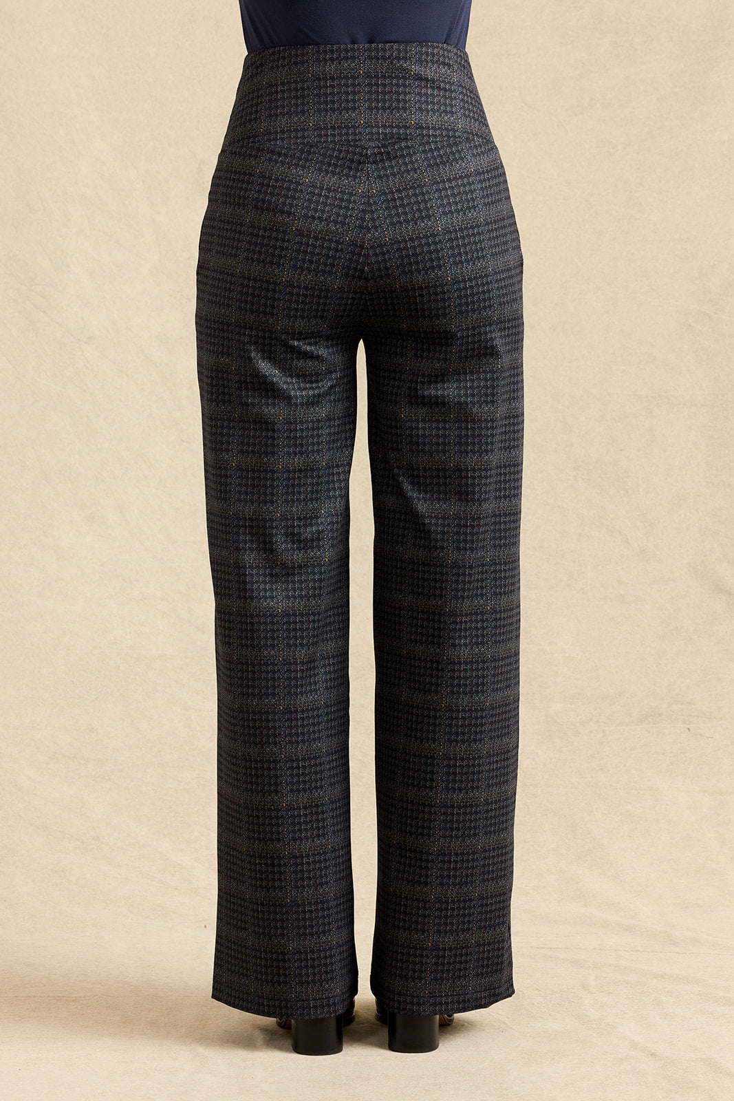 HIGH WAIST WIDE LEG PANT: WELSH PLAID