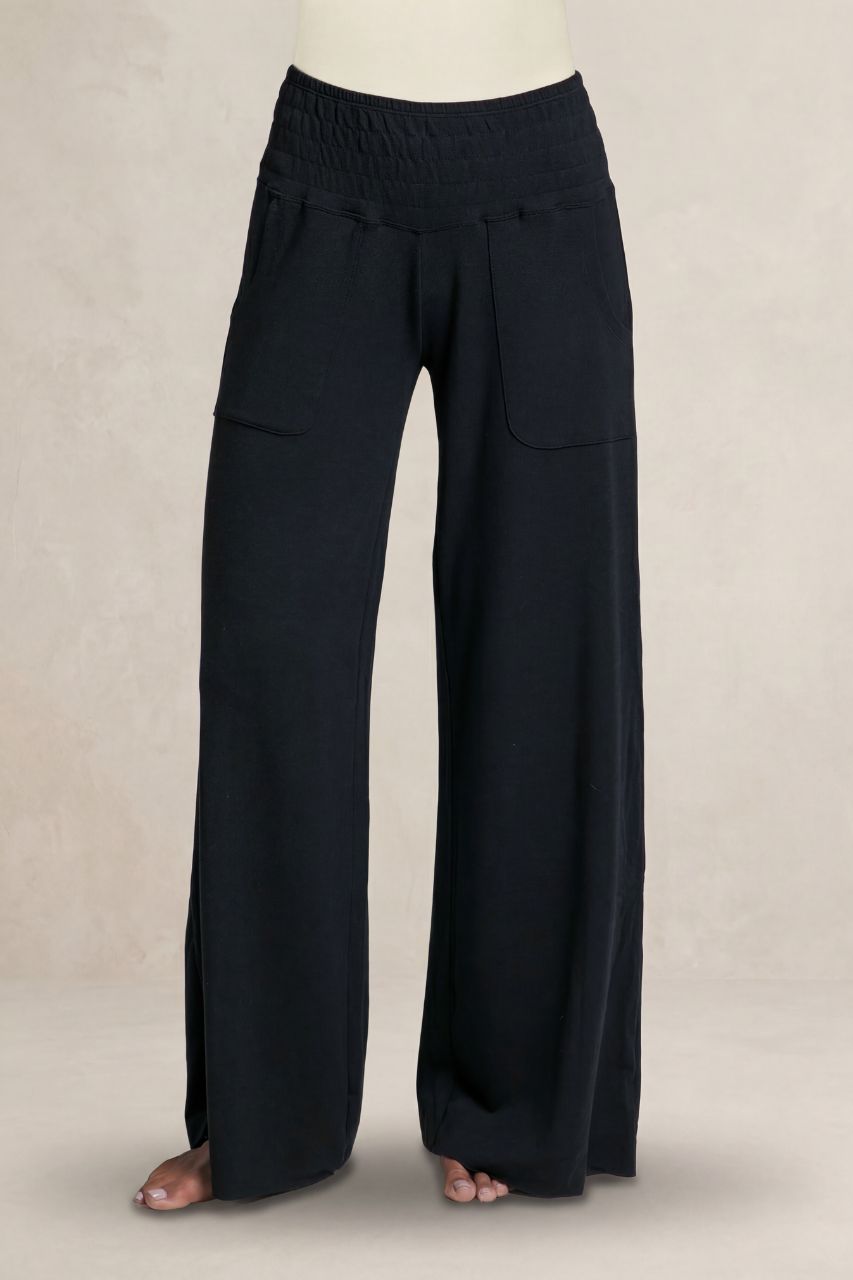 KIRAGRACE COZY BOHO YOGA PANT: BLACK