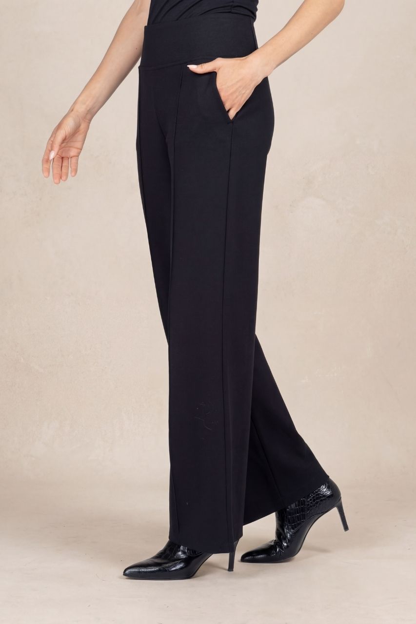 EXECUTIVE PANT: BLACK PONTE