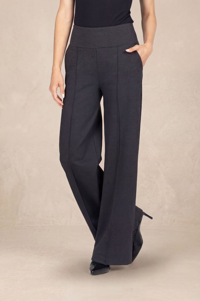 EXECUTIVE PANT: CHARCOAL PONTE