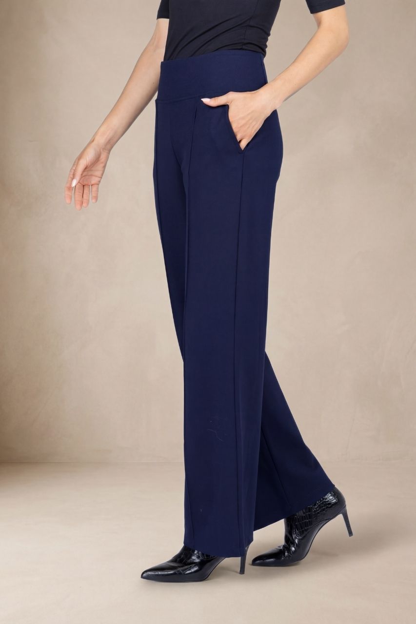 EXECUTIVE PANT: OXFORD NAVY PONTE