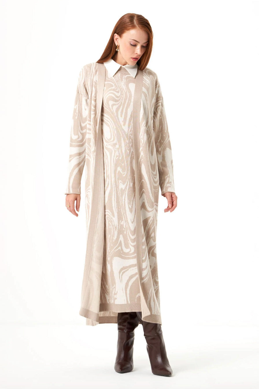 Mizalle - Cardigan Beige Apparel