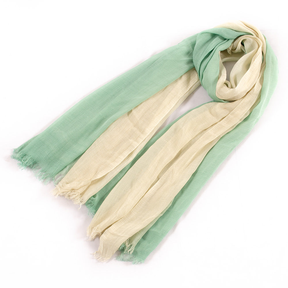 Large Soft Scarf Warm Cotton Tassel