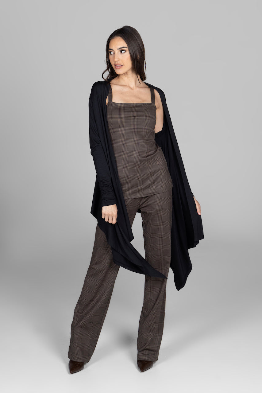INFINITY WRAP CARDIGAN: BLACK