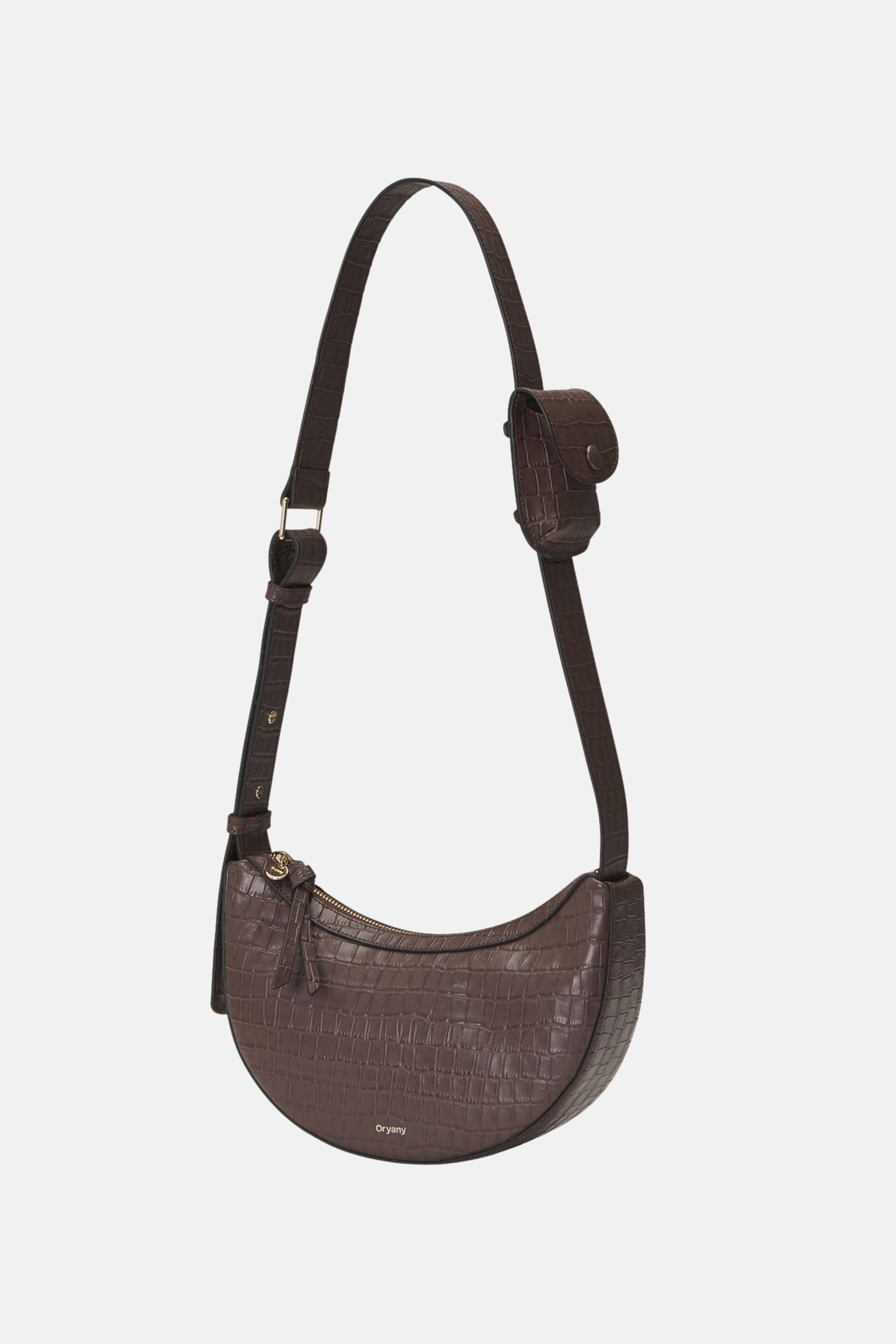 Sample Product - Oryany - Rookie Croco Crossbody Medium Handbags - Deep Brown