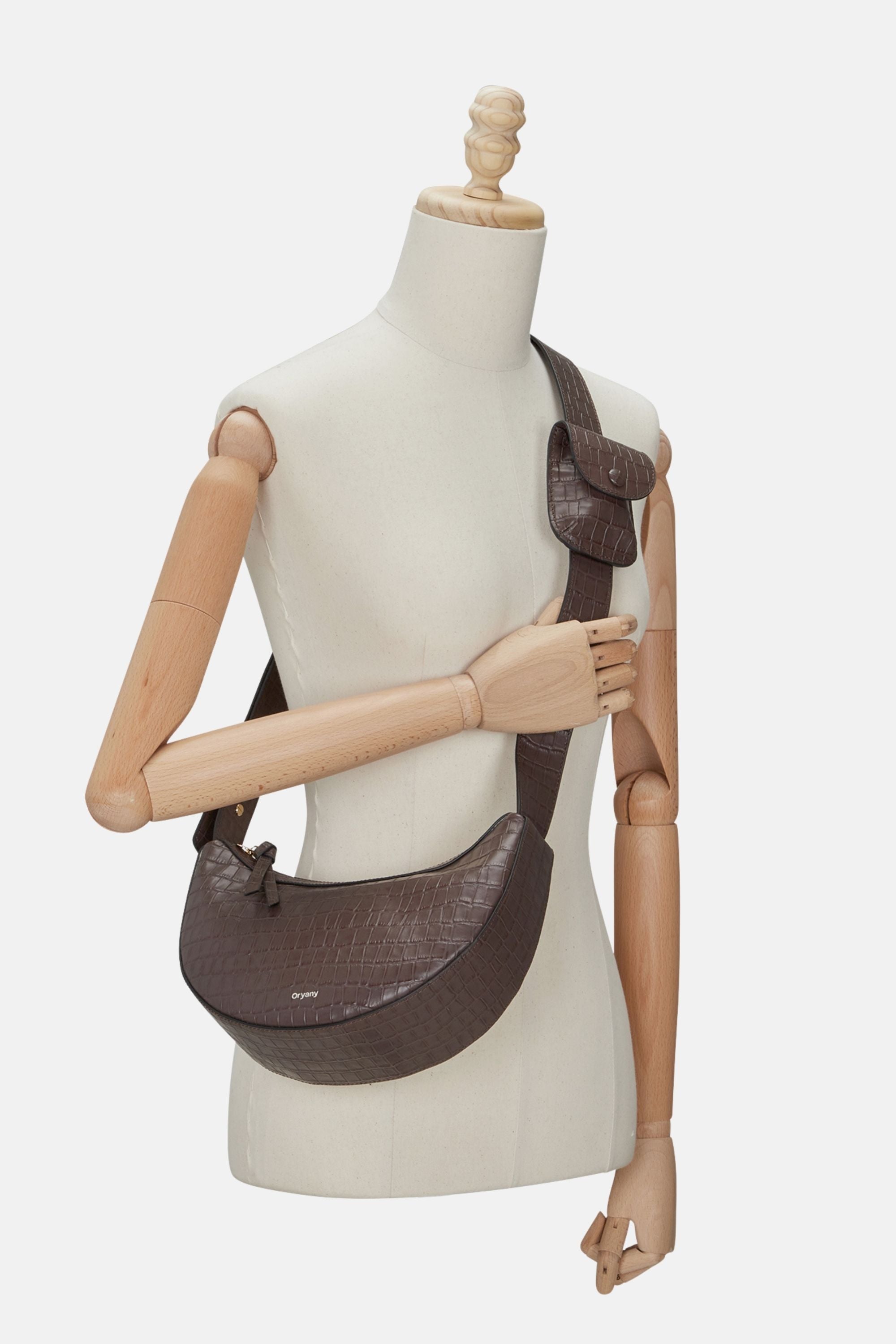 Sample Product - Oryany - Rookie Croco Crossbody Medium Handbags - Deep Brown