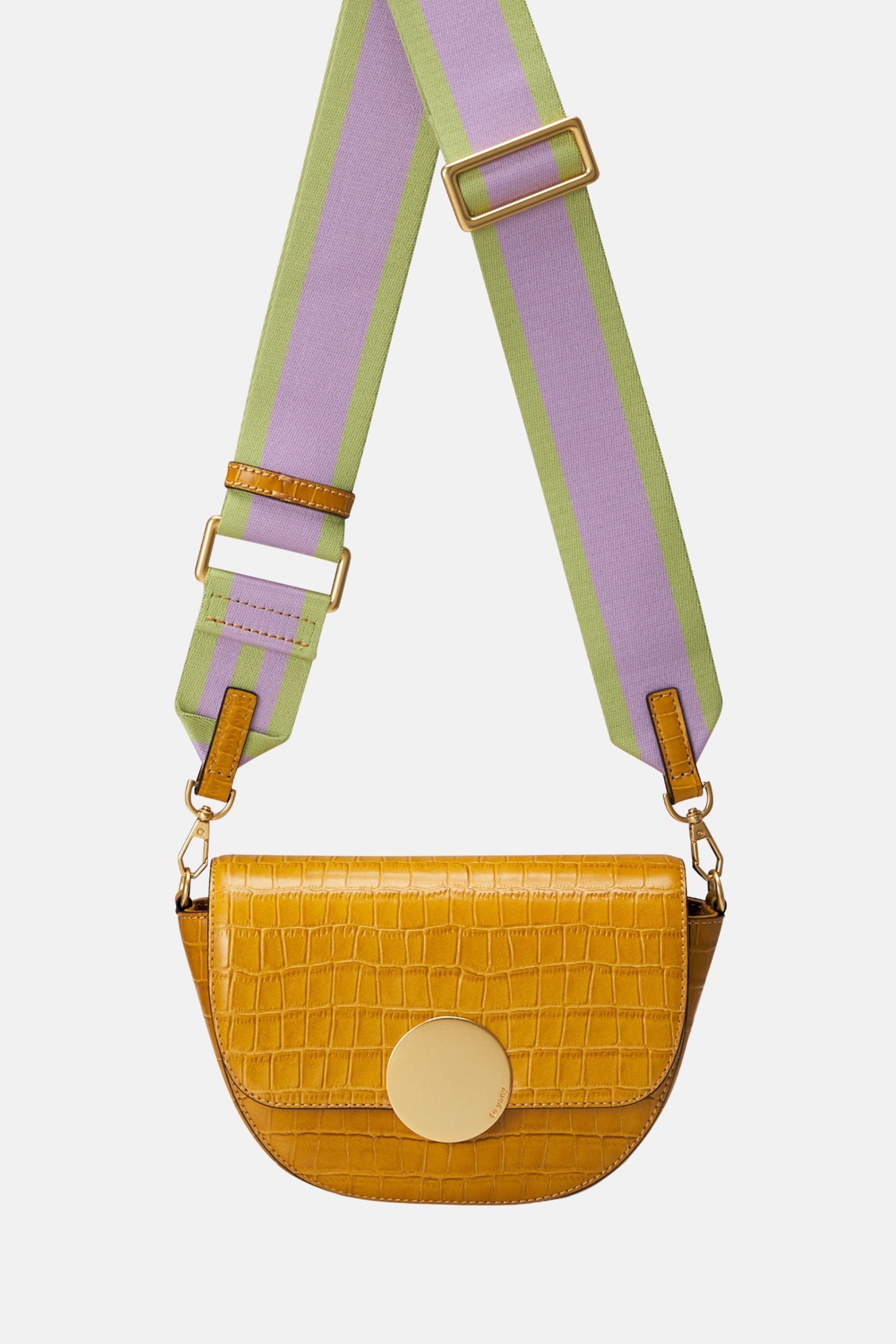 Lottie Croco Crossbody - Small Crossbody - Shadow Yellow / One size