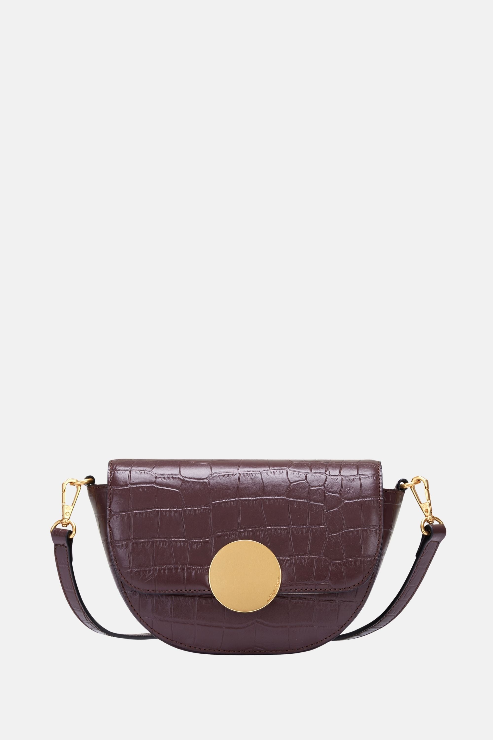 Oryany - Lottie Croco Crossbody Small Handbags - Brown / One size