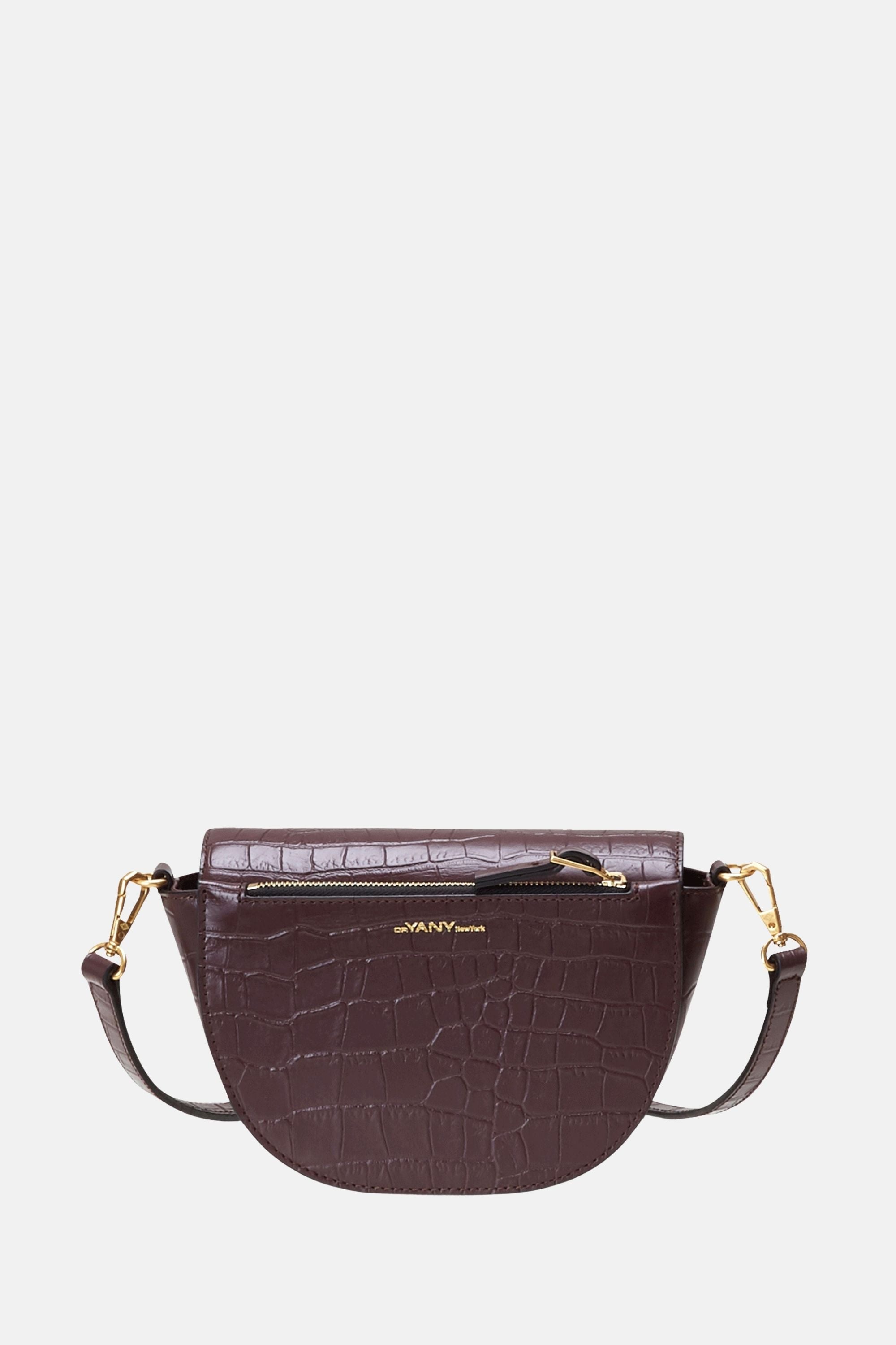 Oryany - Lottie Croco Crossbody Small Handbags - Brown / One size