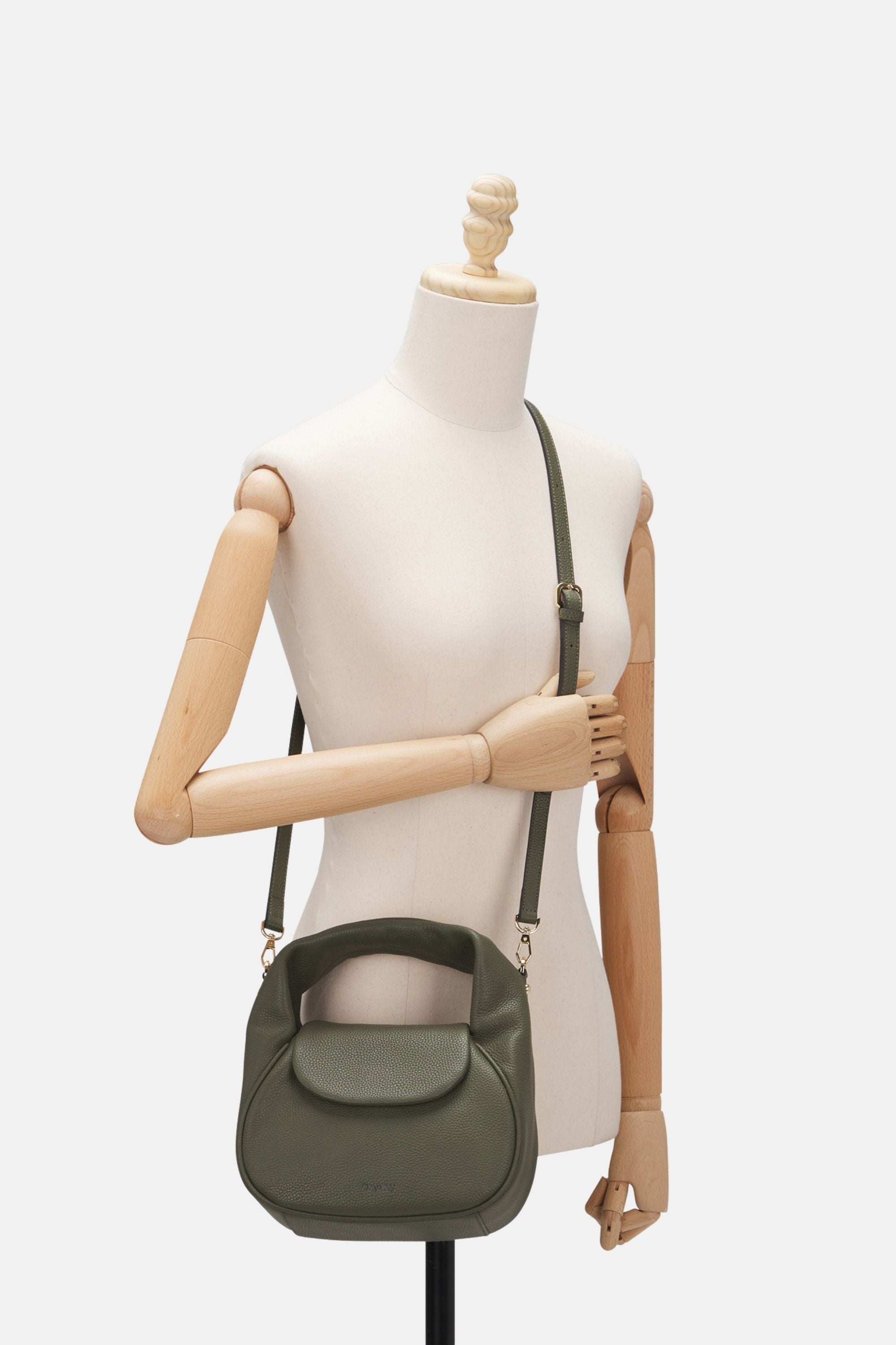 Sample Product - Oryany - Anaan Medium Satchel Tote – Top Handle Crossbody Bag - Olive Leather