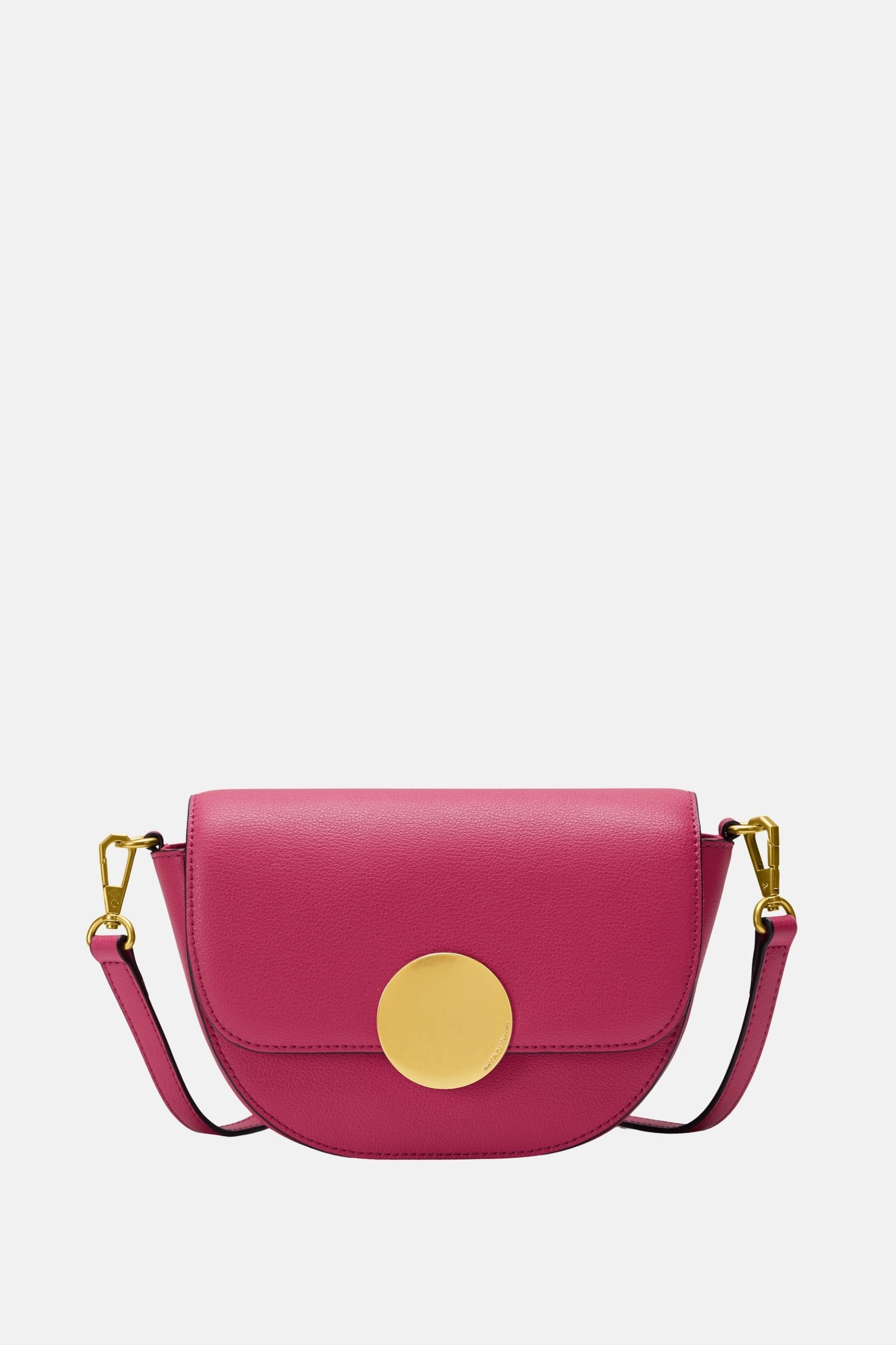 Oryany - Lottie Saddle Crossbody Small Handbags - Raspberry / One size