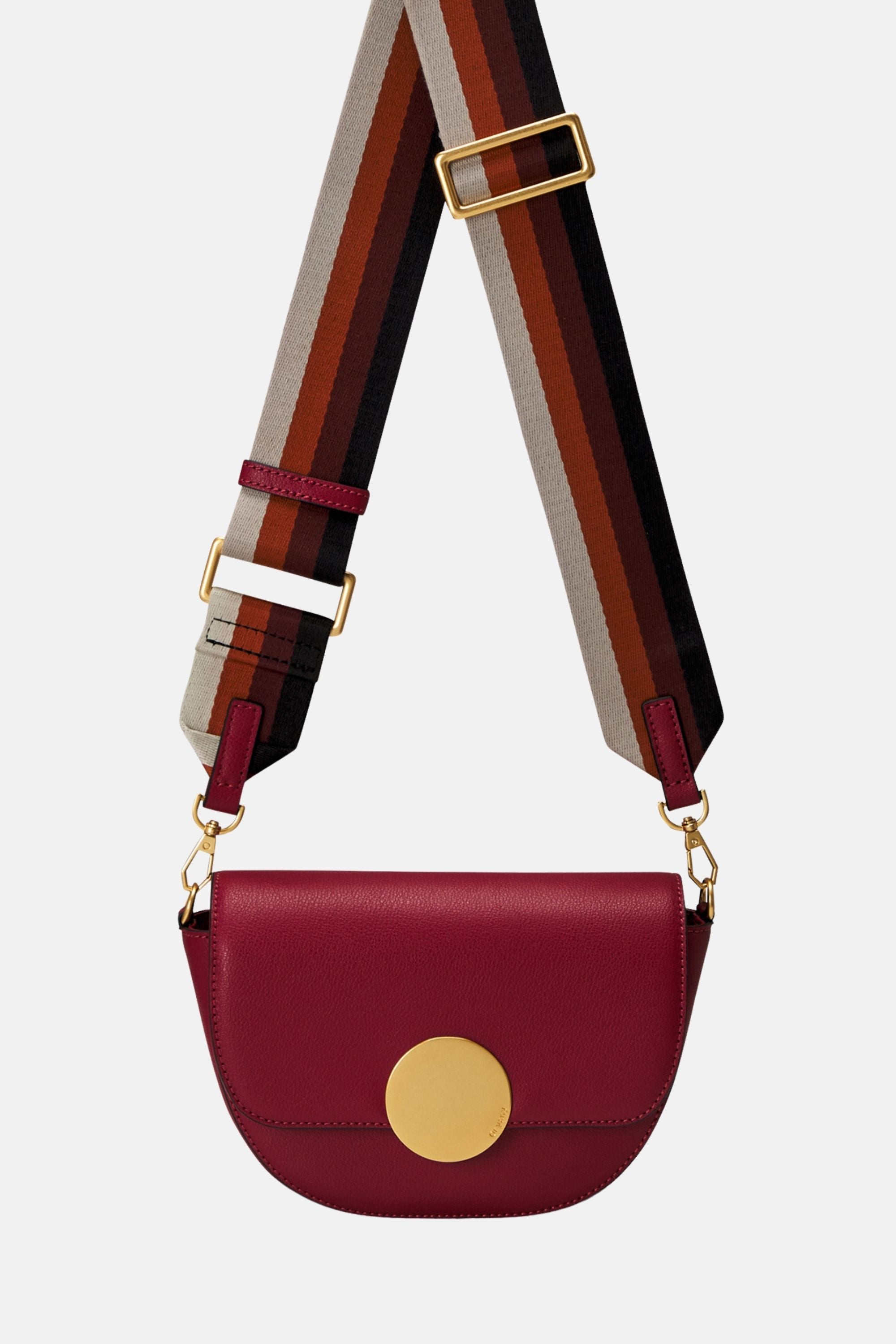 Oryany - Lottie Saddle Crossbody Small Handbags - Red / One size