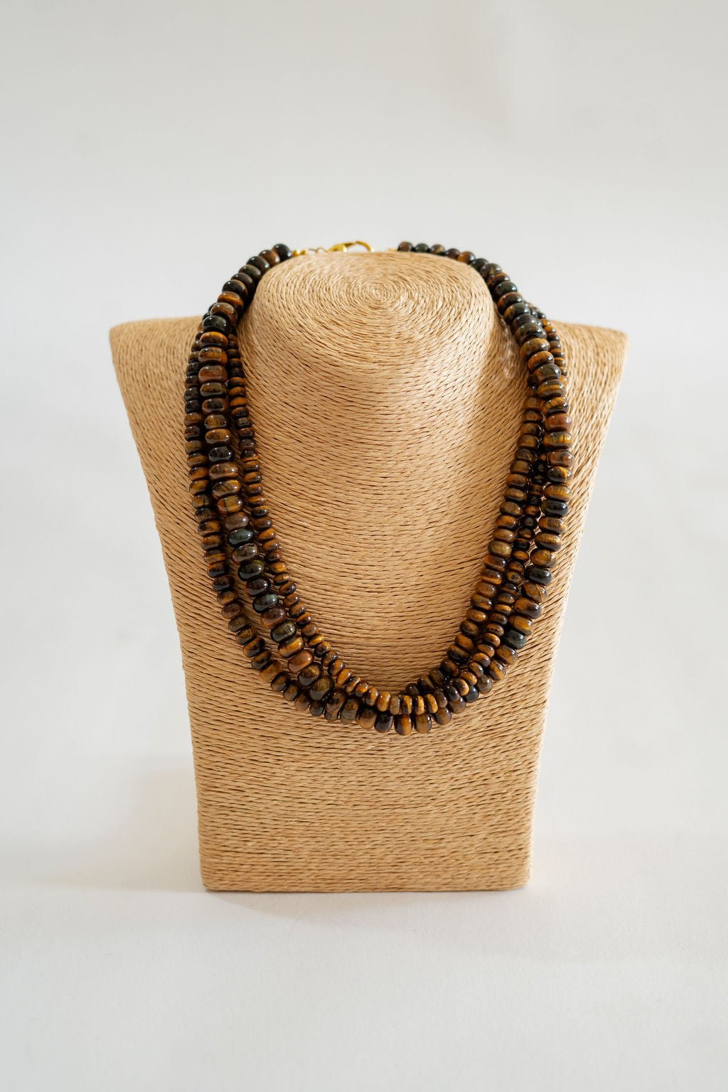 3 Stack Tiger Eye Necklace