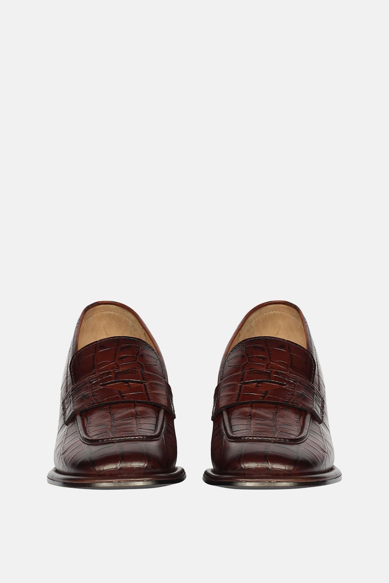 Viviana Croco - Heel Loafers
