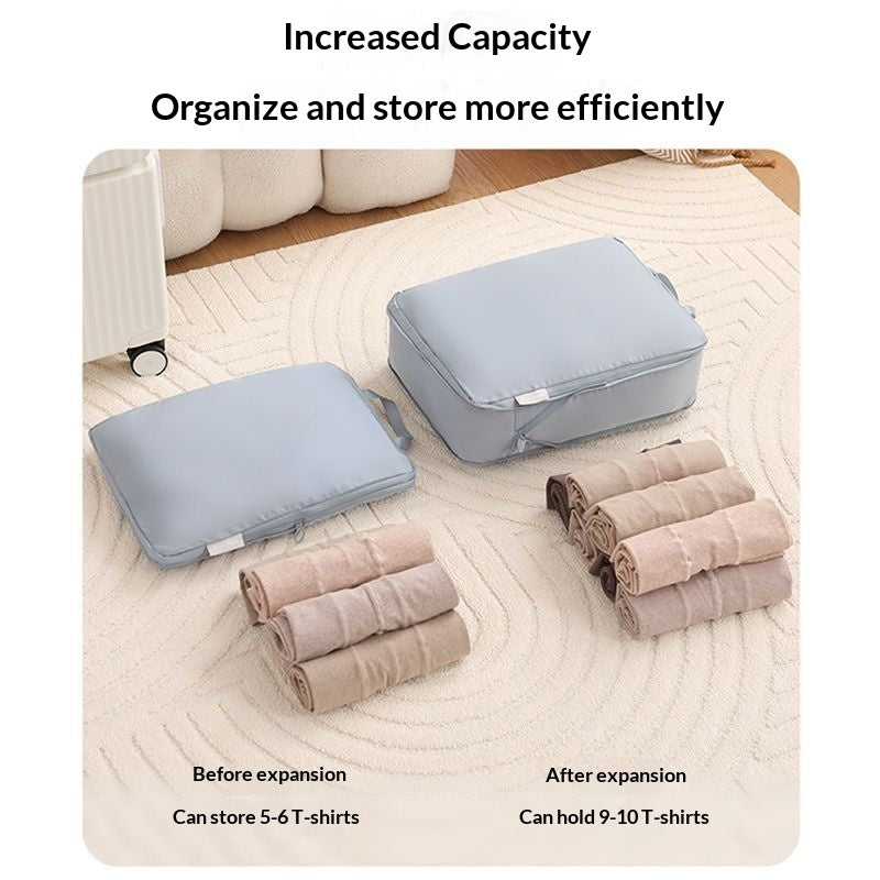 6-Piece Compression Packing Cube Set – Travel & Luggage Organizers