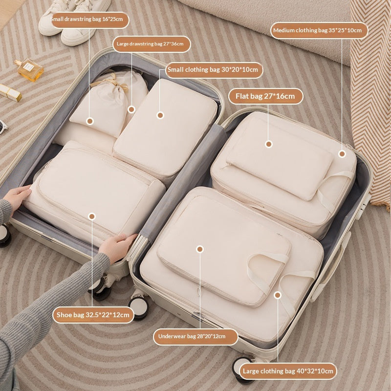 6-Piece Compression Packing Cube Set – Travel & Luggage Organizers