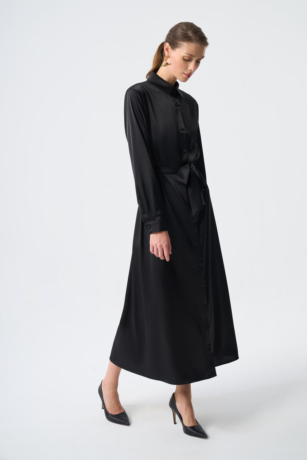 Mizalle - Ellips Patterned Shirt Dress