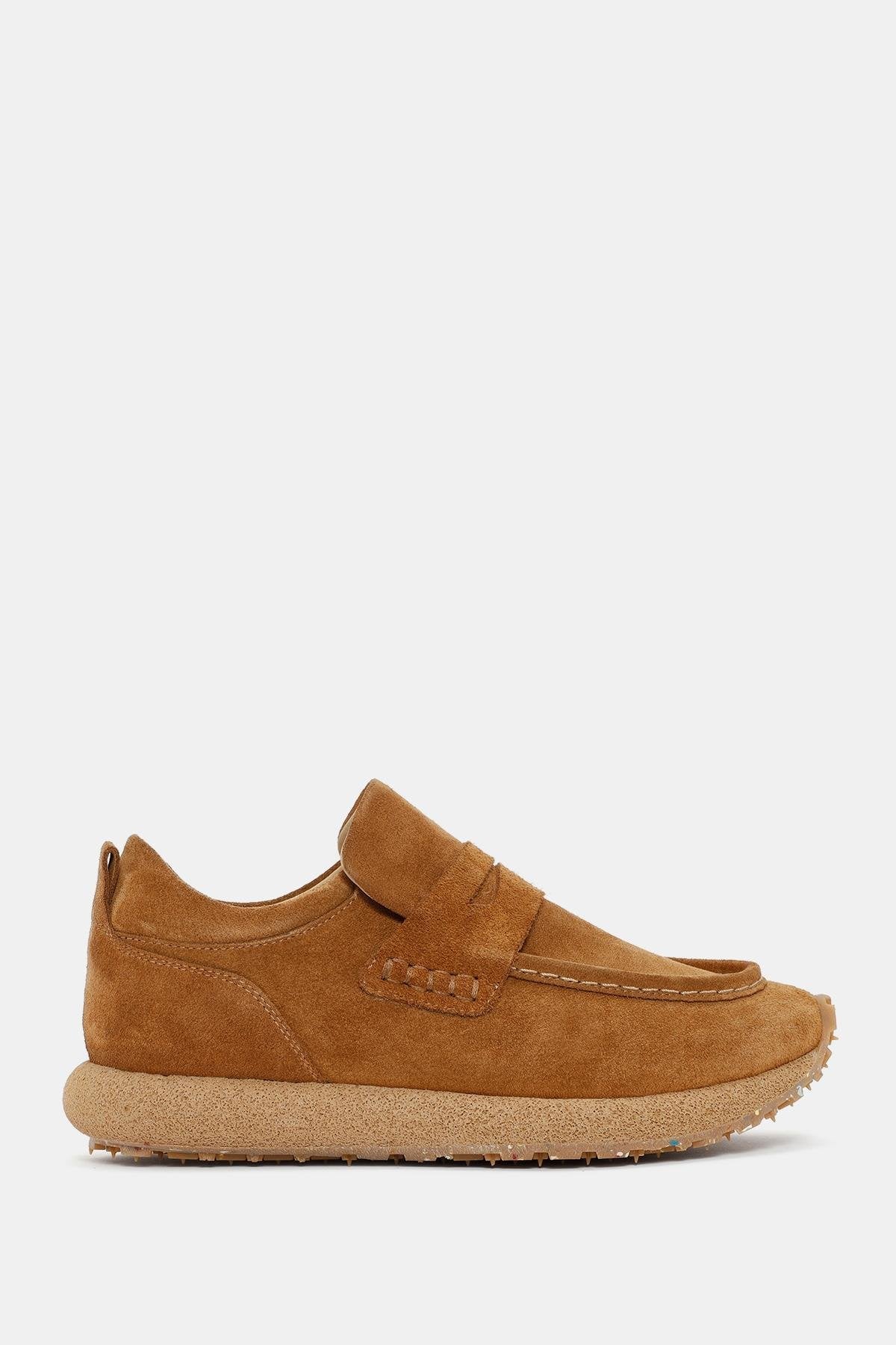 Code 917 - Step-S Camel Suede Loafer Sneaker