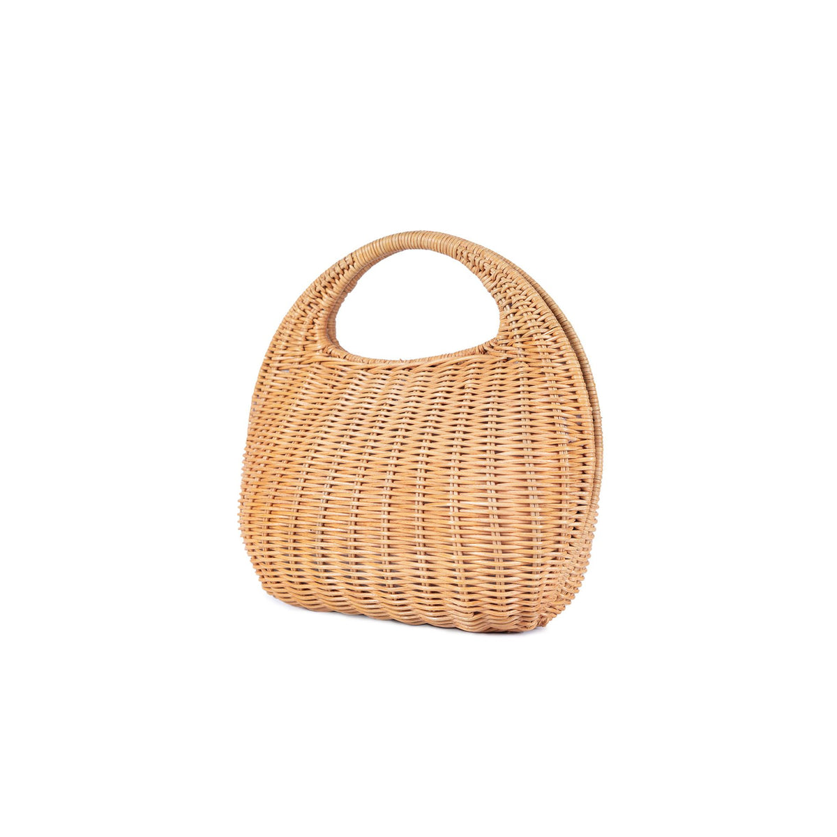 Ayla Rattan Small Satchel