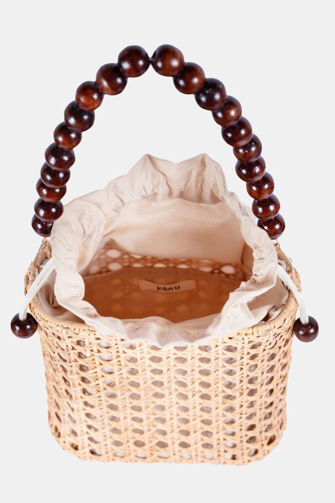 Jelavu - Amalfee Wood Bead Satchel Bag