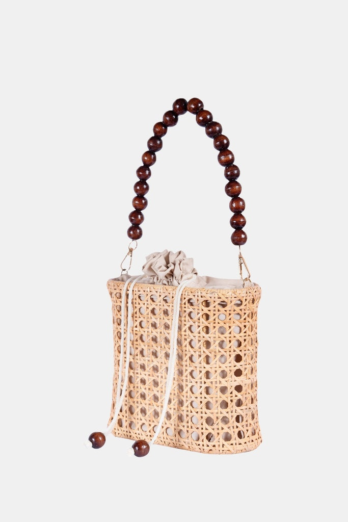Jelavu - Amalfee Wood Bead Satchel Bag