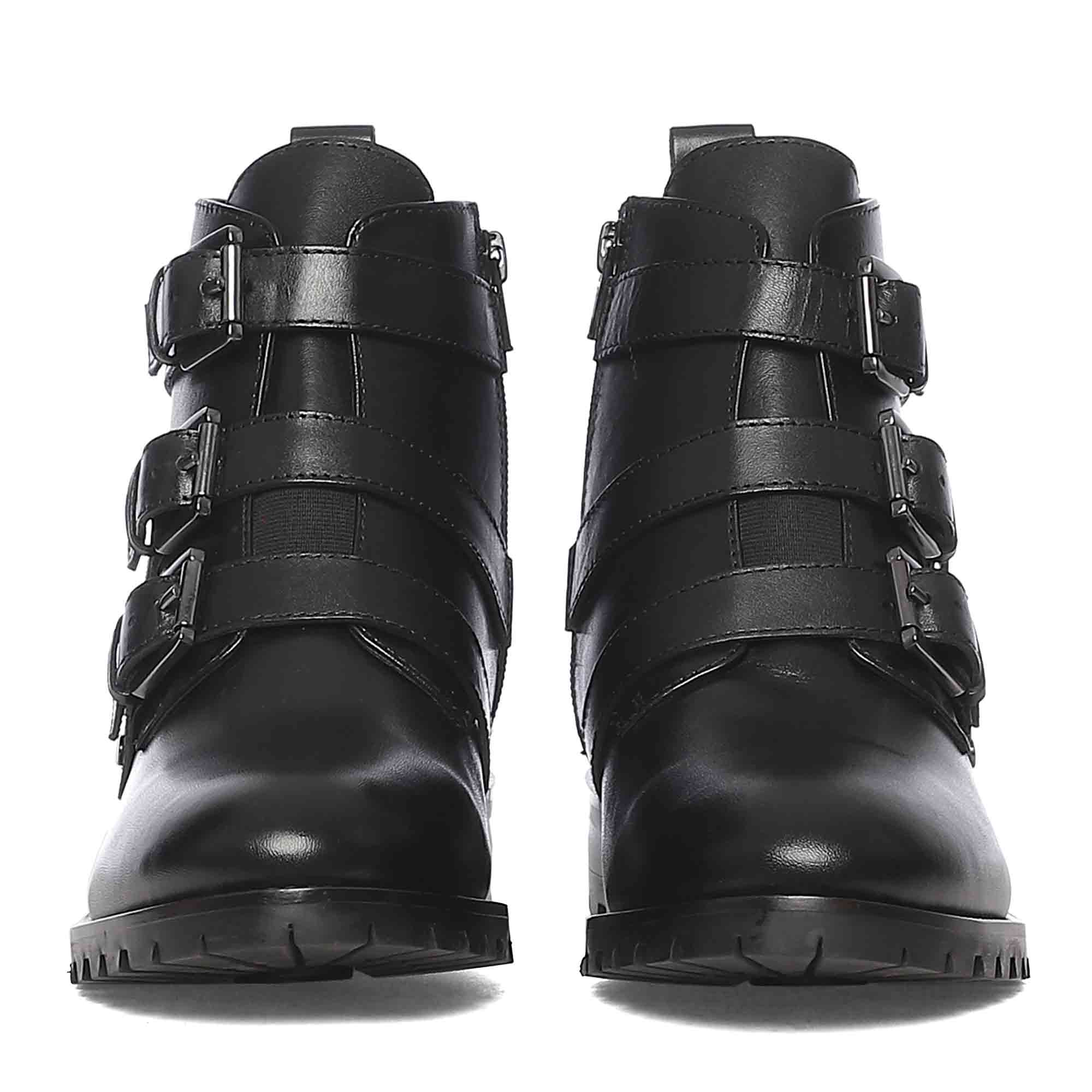 Aurora Multi Buckle Stylish Boots for Women USA