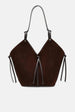 Jelavu - Sedona Suede Chocolate Tote Bag
